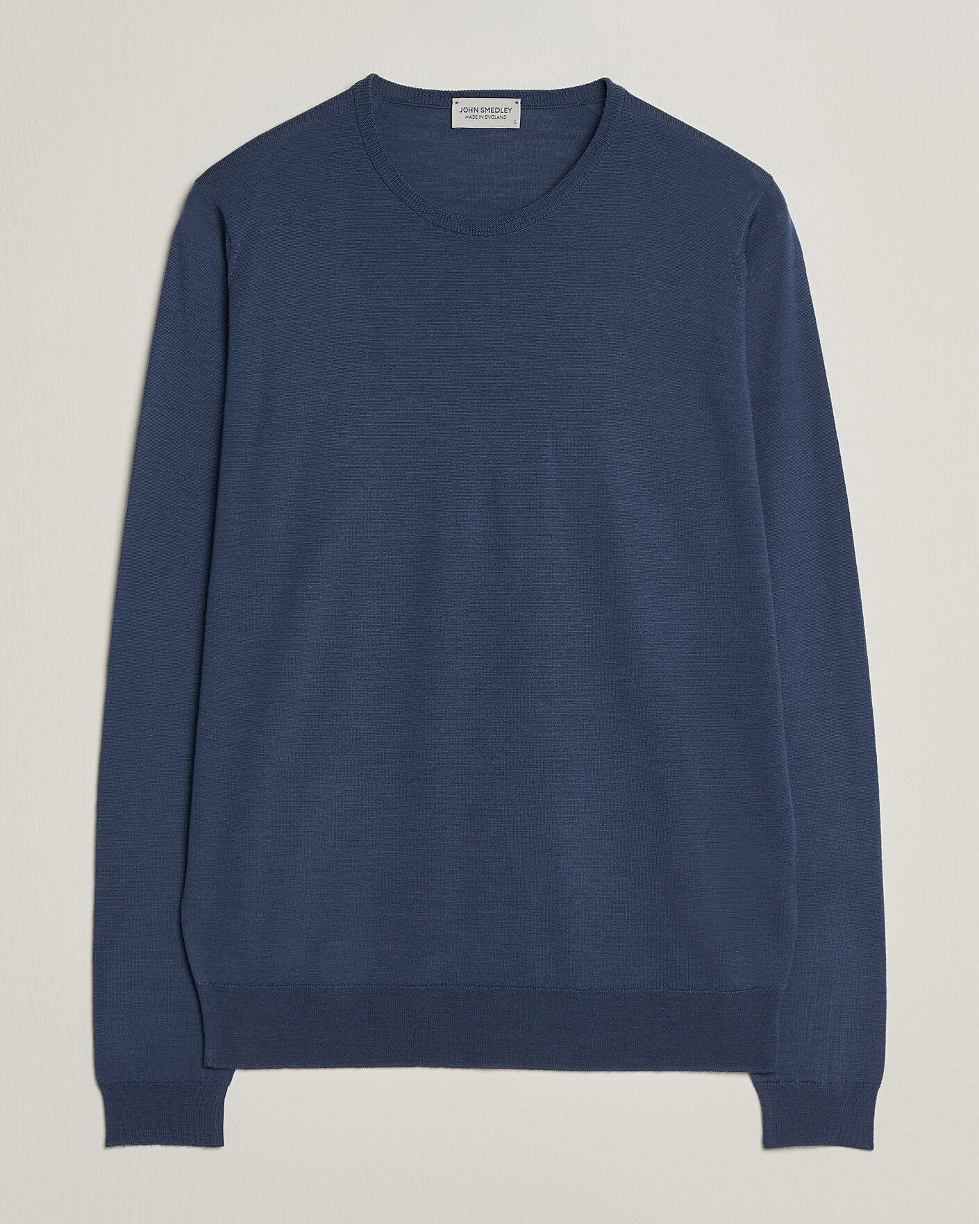 Mies | Puserot | John Smedley | Lundy Extra Fine Merino Crew Neck Teal Firth