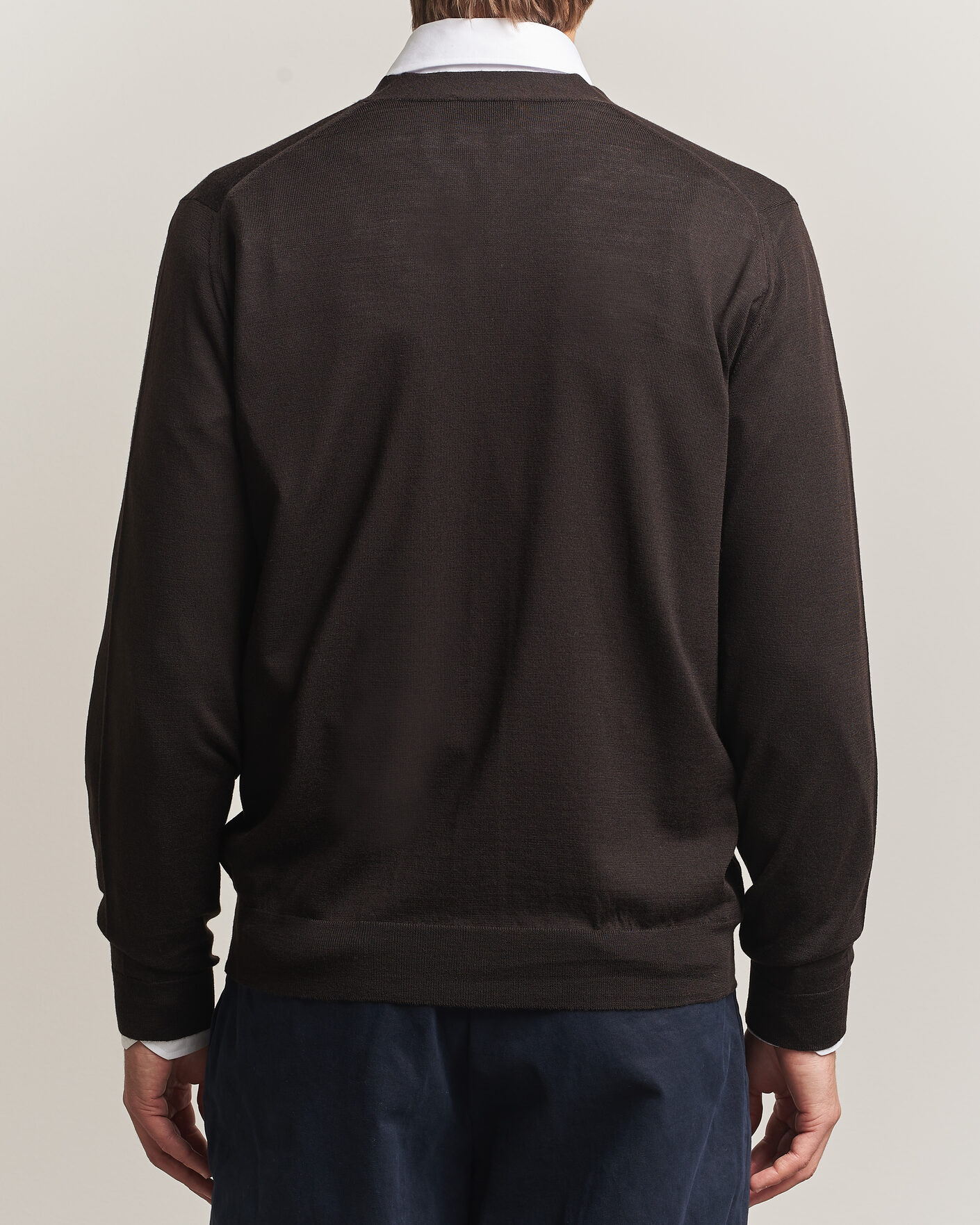 Mies | Puserot | John Smedley | Bradrick Extra Fine Merino Cardigan Faulkner Brown