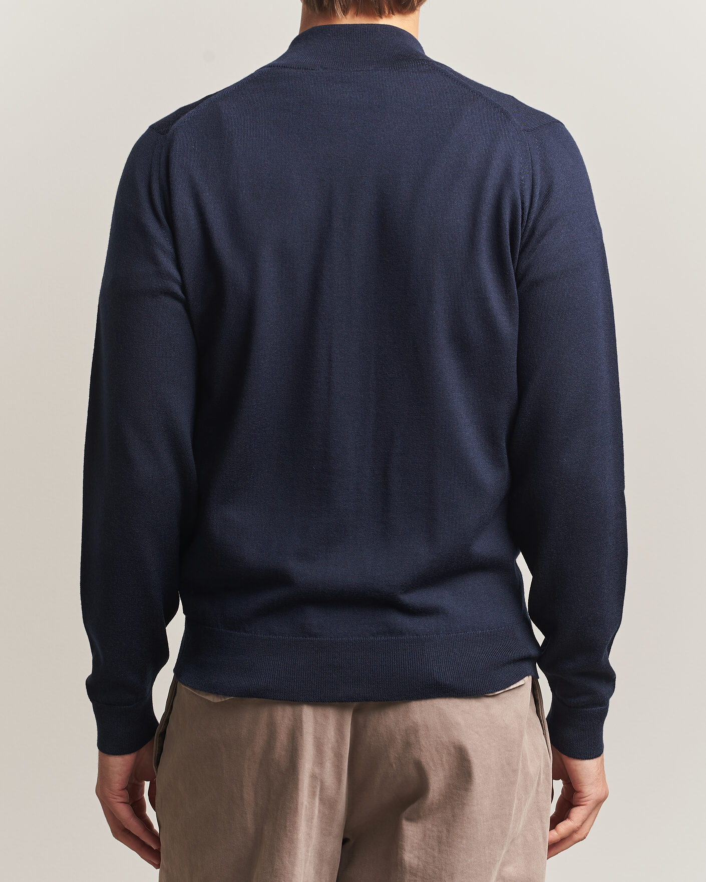 Mies | Puserot | John Smedley | Claygate Extra Fine Merino Full Zip Midnight