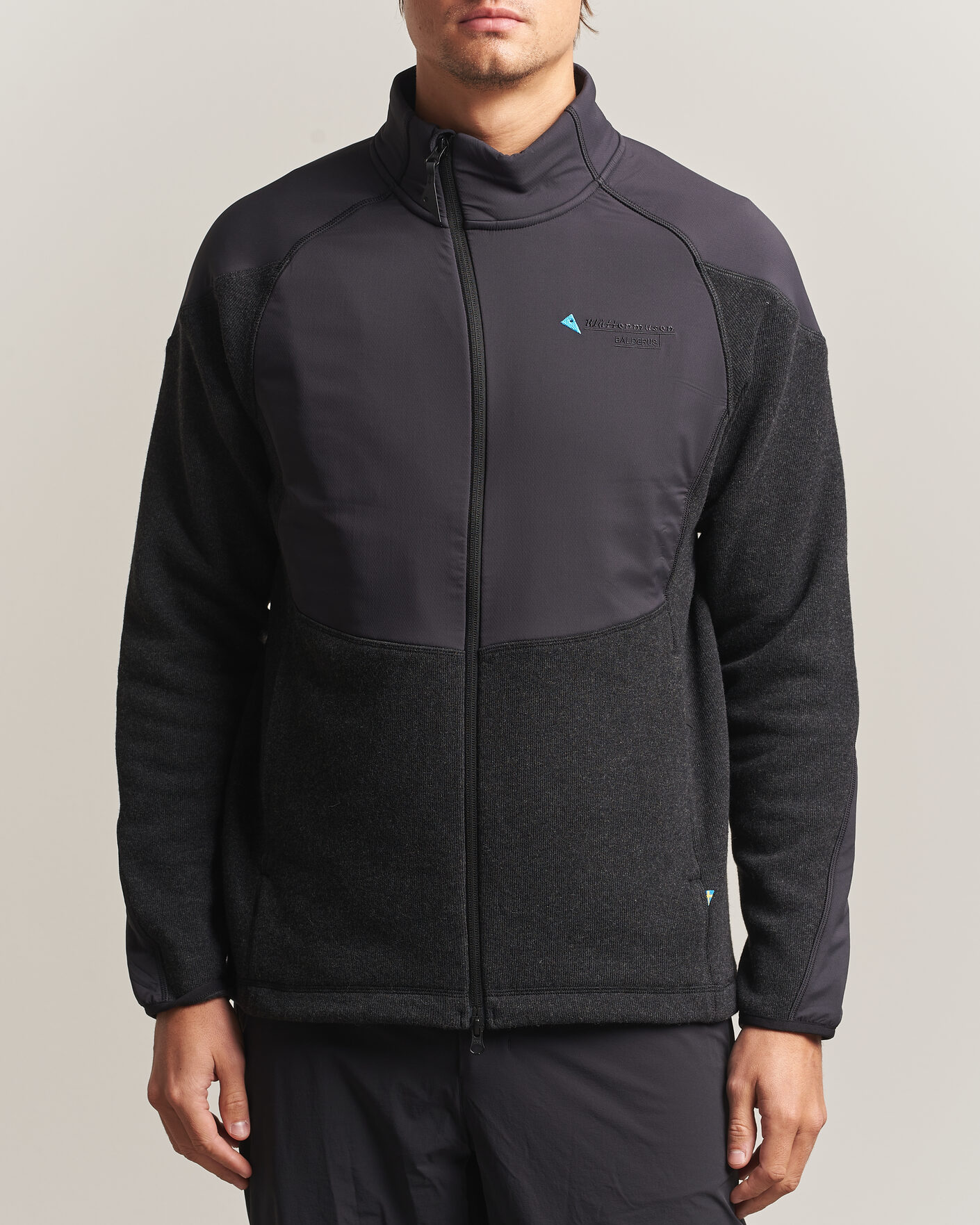 Mies | Puserot | Klättermusen | Balderus Wool Fleece Hood Jacket Black