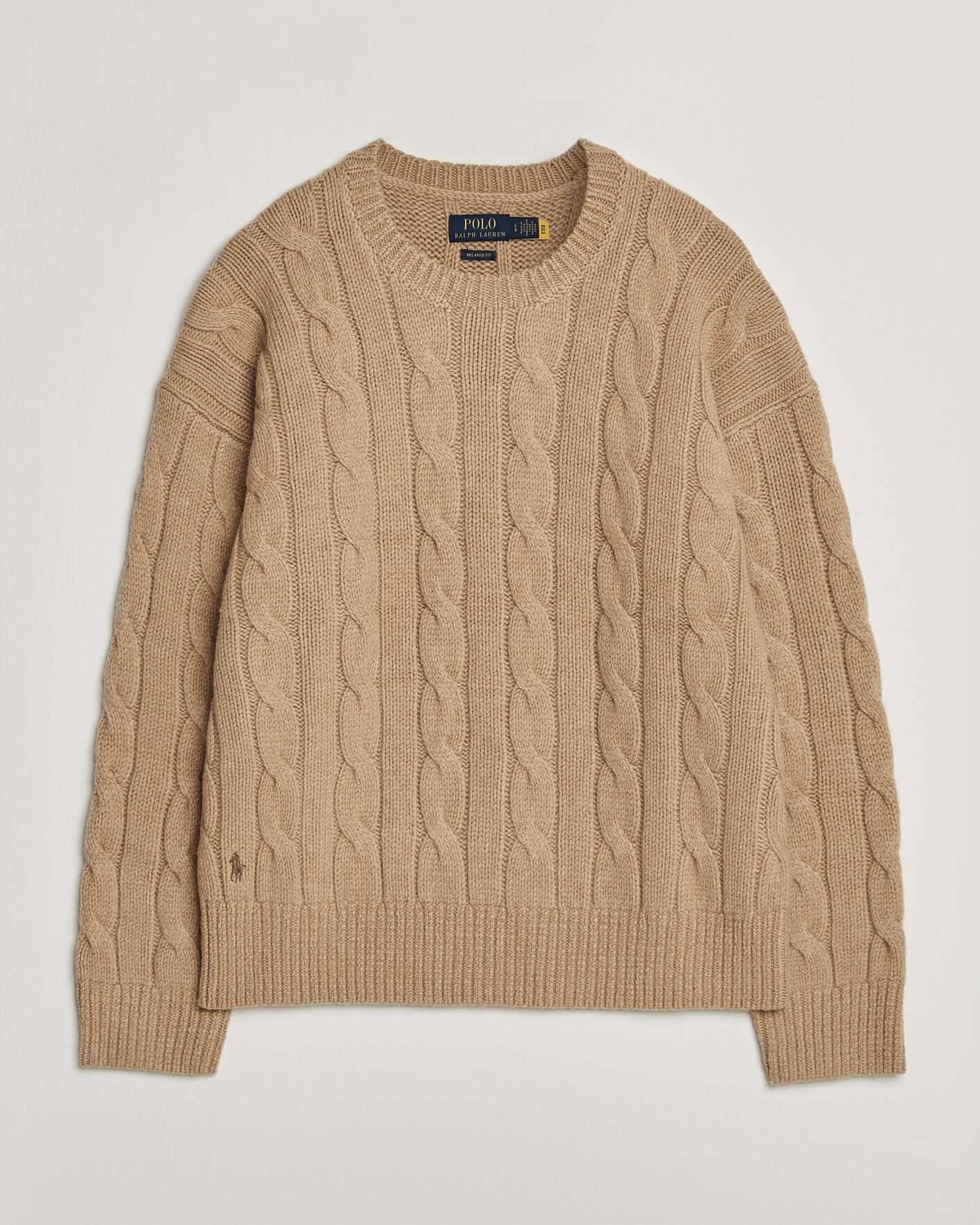 Mies | Puserot | Polo Ralph Lauren | Exploded Cabel Sweater Camel Melange