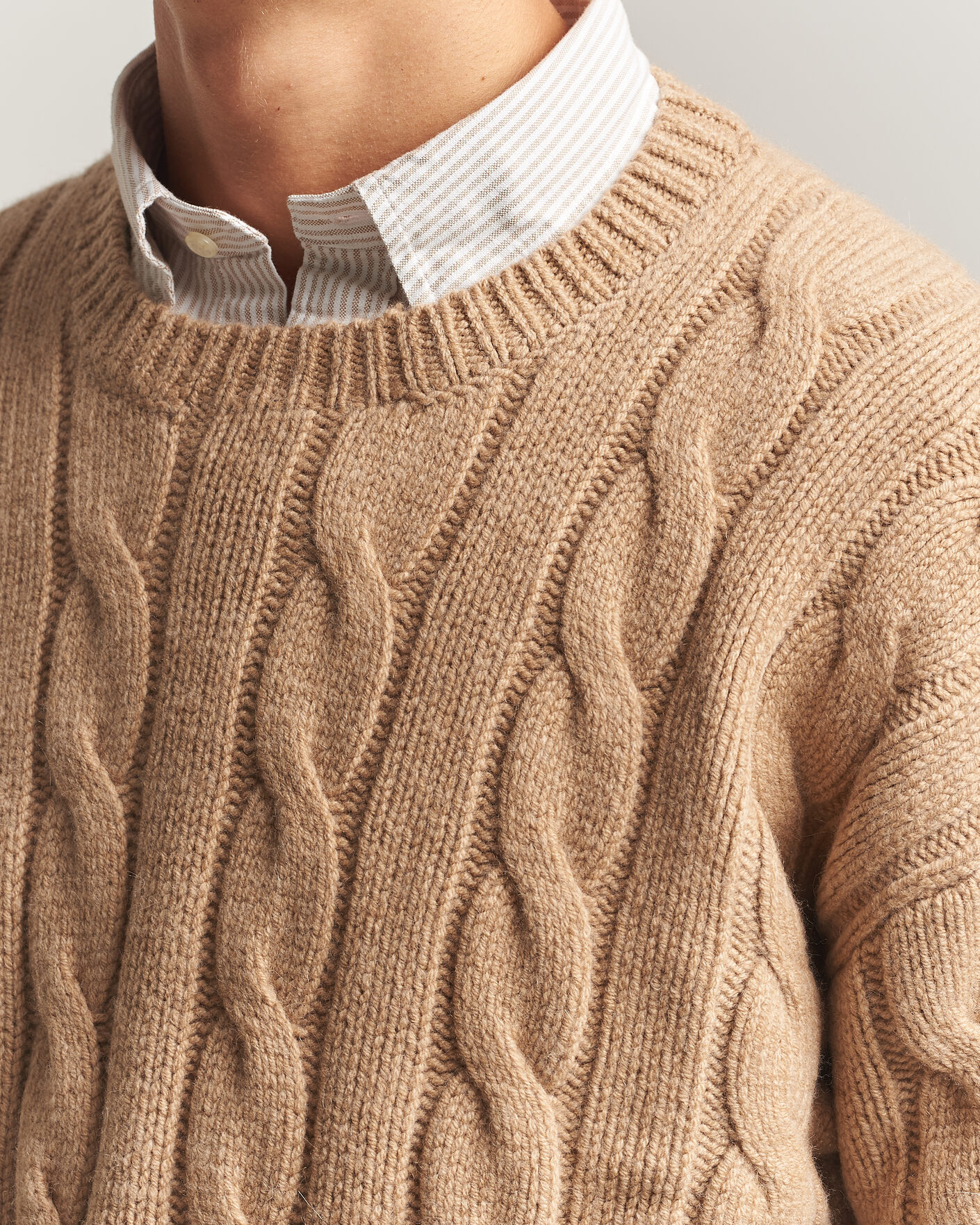 Mies | Puserot | Polo Ralph Lauren | Exploded Cabel Sweater Camel Melange