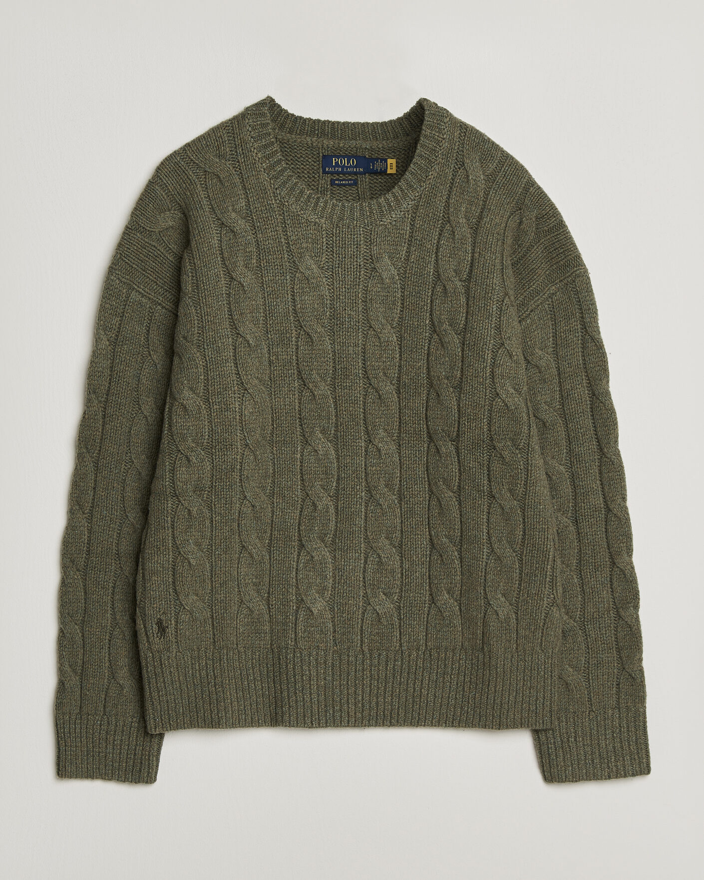 Mies | Puserot | Polo Ralph Lauren | Exploded Cabel Sweater Treron Olive