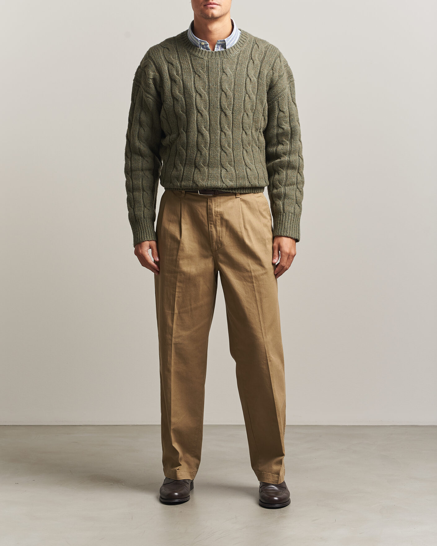 Mies | Puserot | Polo Ralph Lauren | Exploded Cabel Sweater Treron Olive