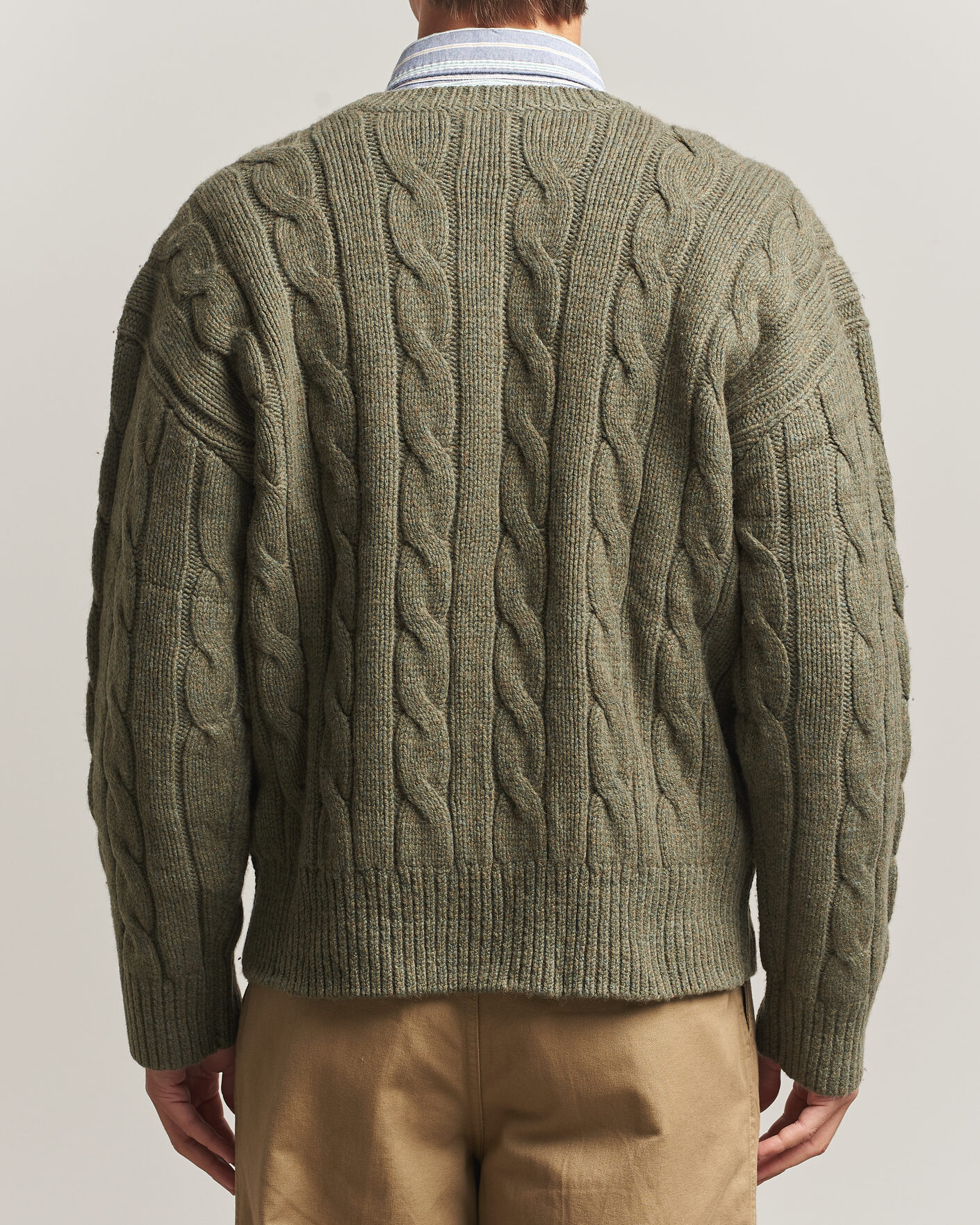 Mies | Puserot | Polo Ralph Lauren | Exploded Cabel Sweater Treron Olive