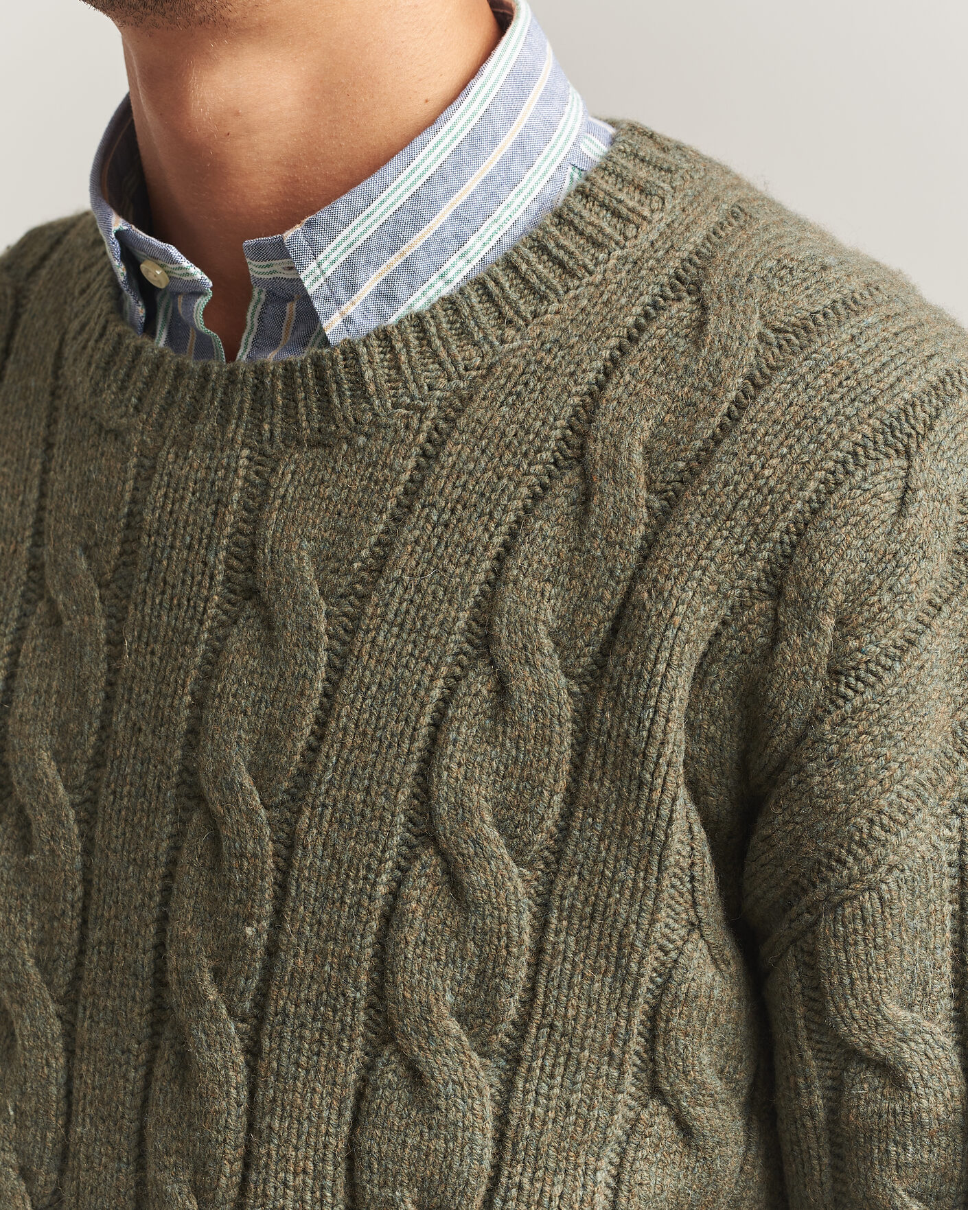 Mies | Puserot | Polo Ralph Lauren | Exploded Cabel Sweater Treron Olive