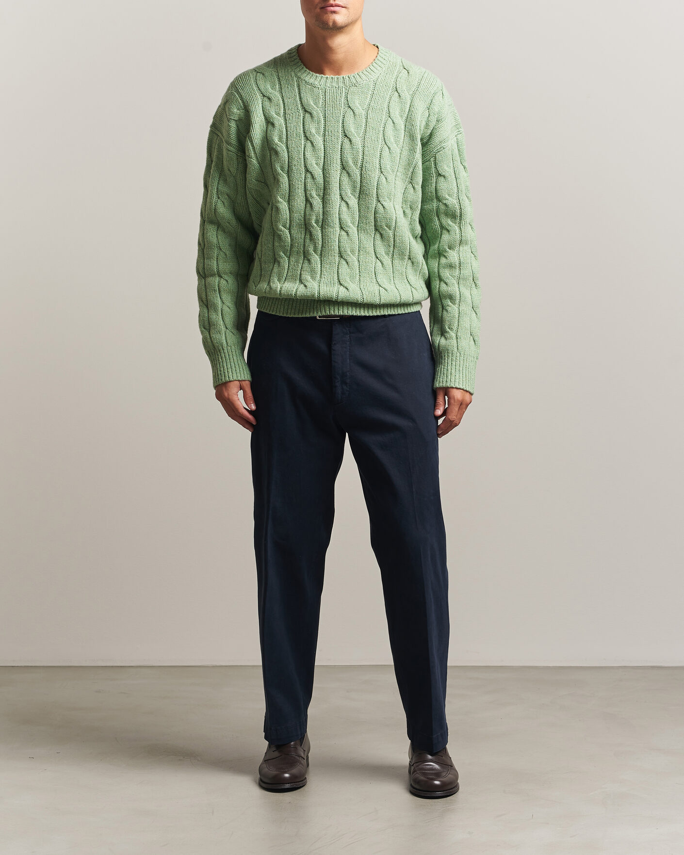 Mies | Puserot | Polo Ralph Lauren | Exploded Cabel Sweater Sprouting Green