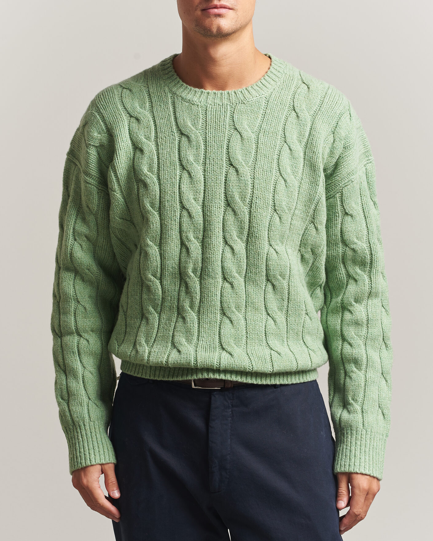Mies | Puserot | Polo Ralph Lauren | Exploded Cabel Sweater Sprouting Green