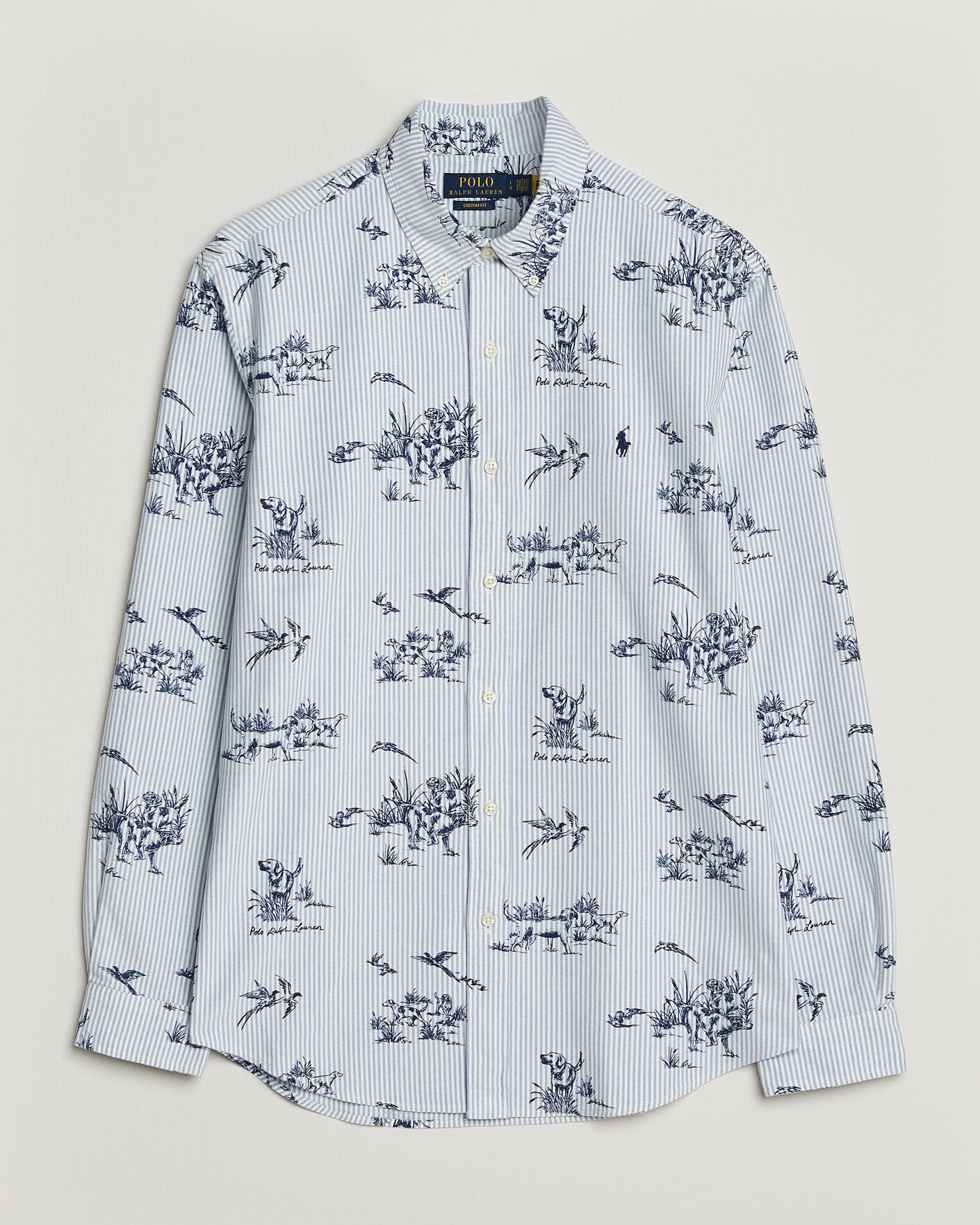 Mies | Kauluspaidat | Polo Ralph Lauren | Custom Fit Printed Oxford Shirt Field & Pheasant