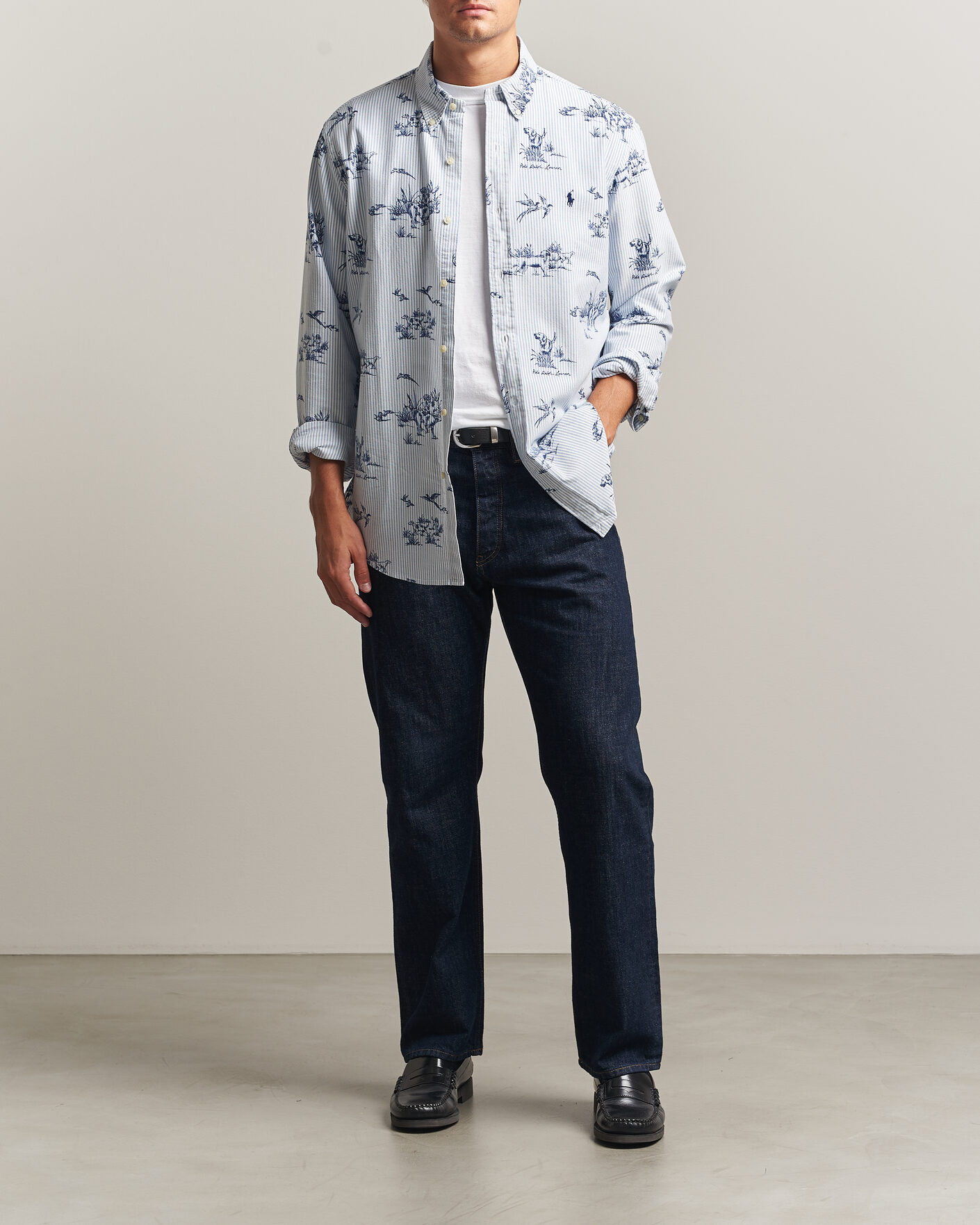 Mies | Kauluspaidat | Polo Ralph Lauren | Custom Fit Printed Oxford Shirt Field & Pheasant