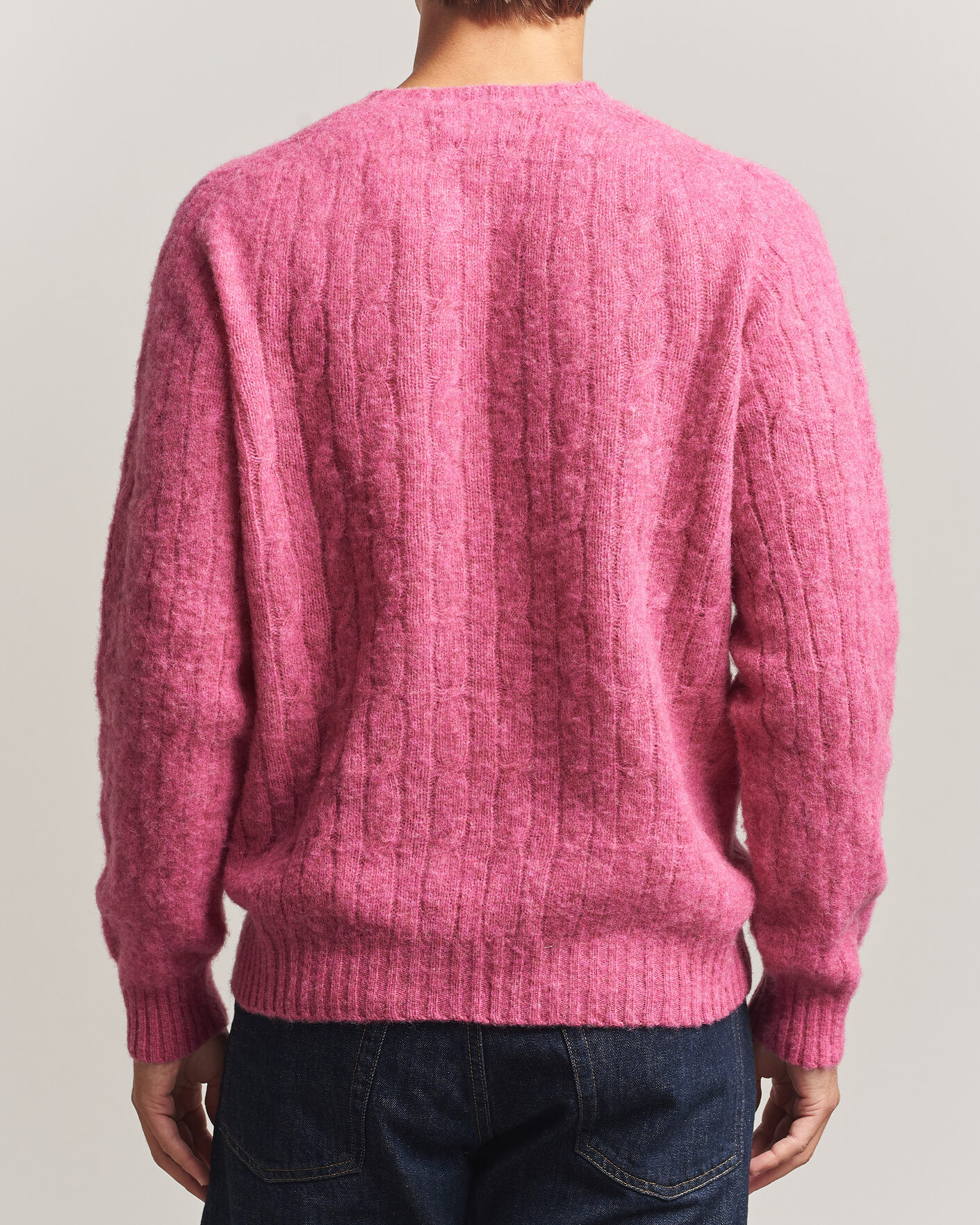 Mies | Puserot | Polo Ralph Lauren | Shaggy Cable Merino Pullover Thulian Pink Heather