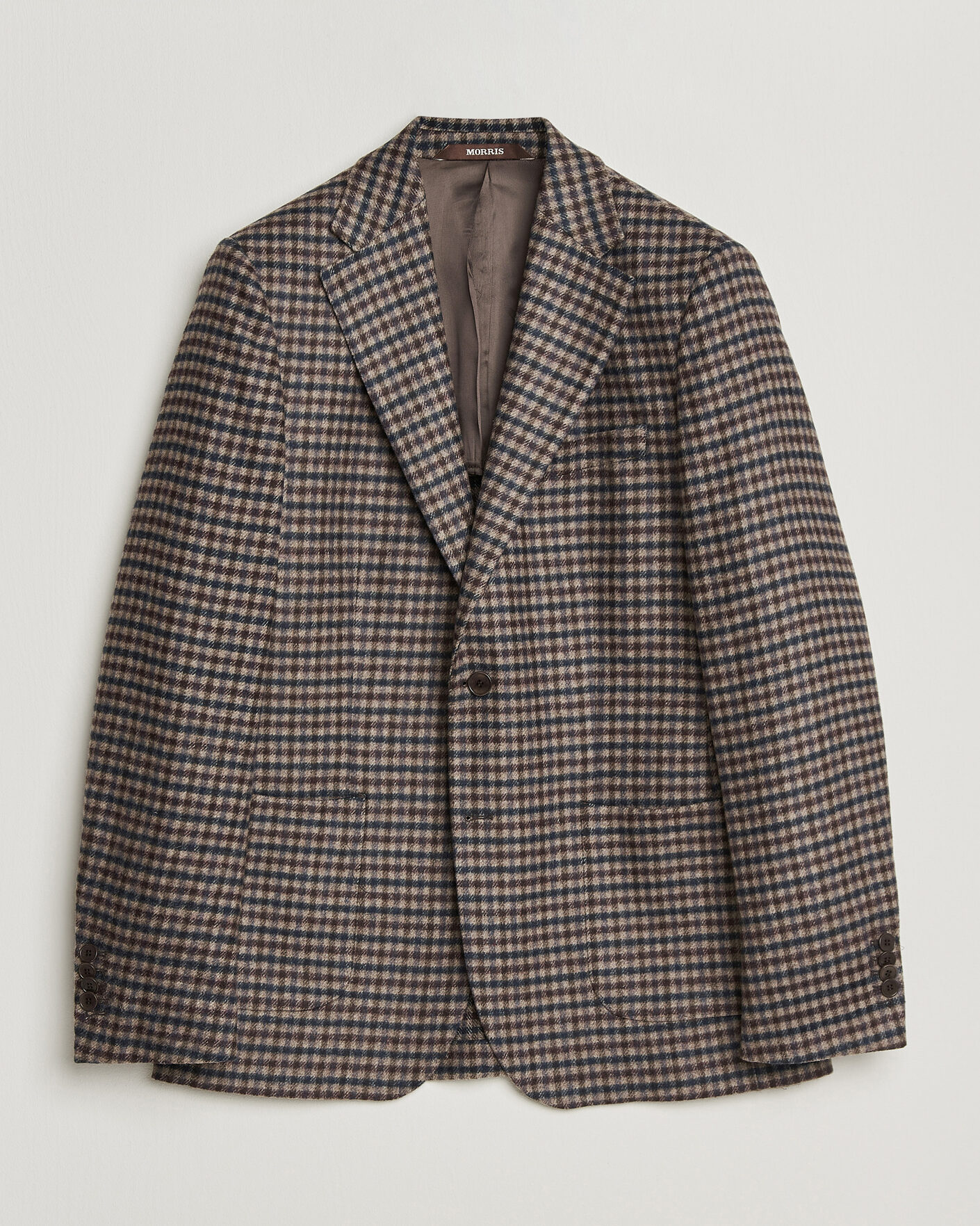Mies | Pikkutakit | Morris | Soft Check Blazer Brown