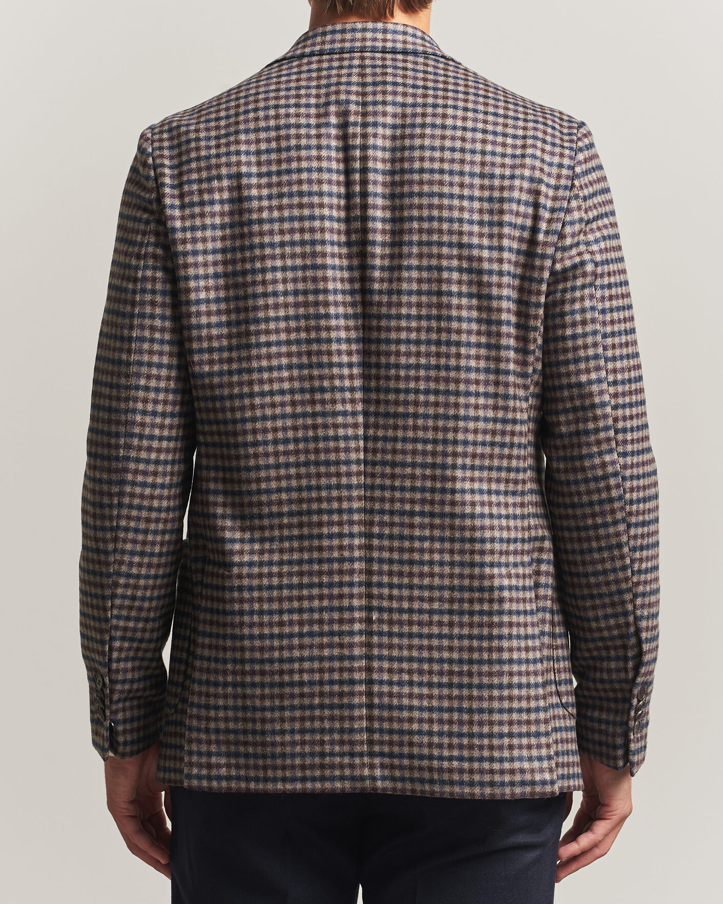 Mies | Pikkutakit | Morris | Soft Check Blazer Brown