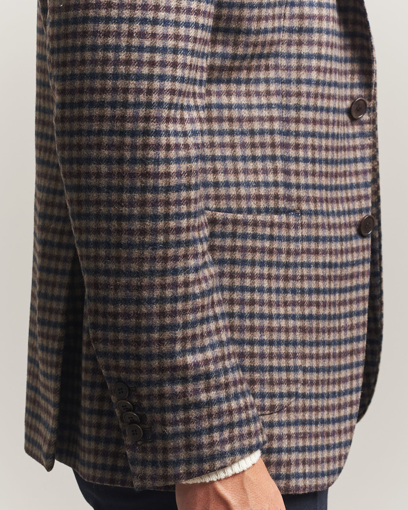 Mies | Pikkutakit | Morris | Soft Check Blazer Brown