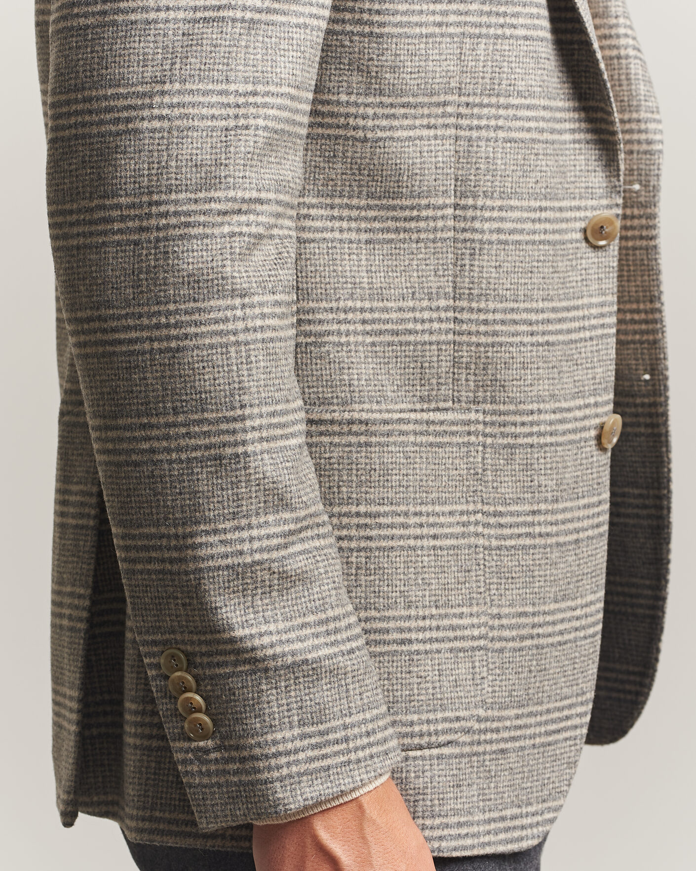 Mies | Pikkutakit | Morris | Soft Glencheck Blazer Brown
