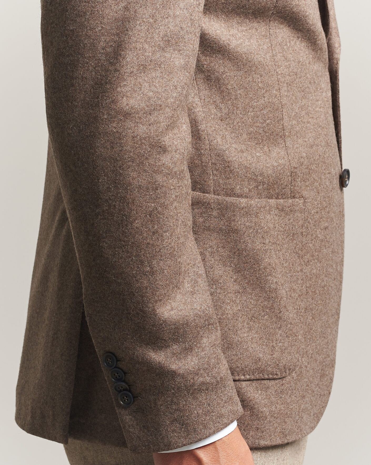 Mies | Pikkutakit | Morris | Wool Jersey Blazer Brown