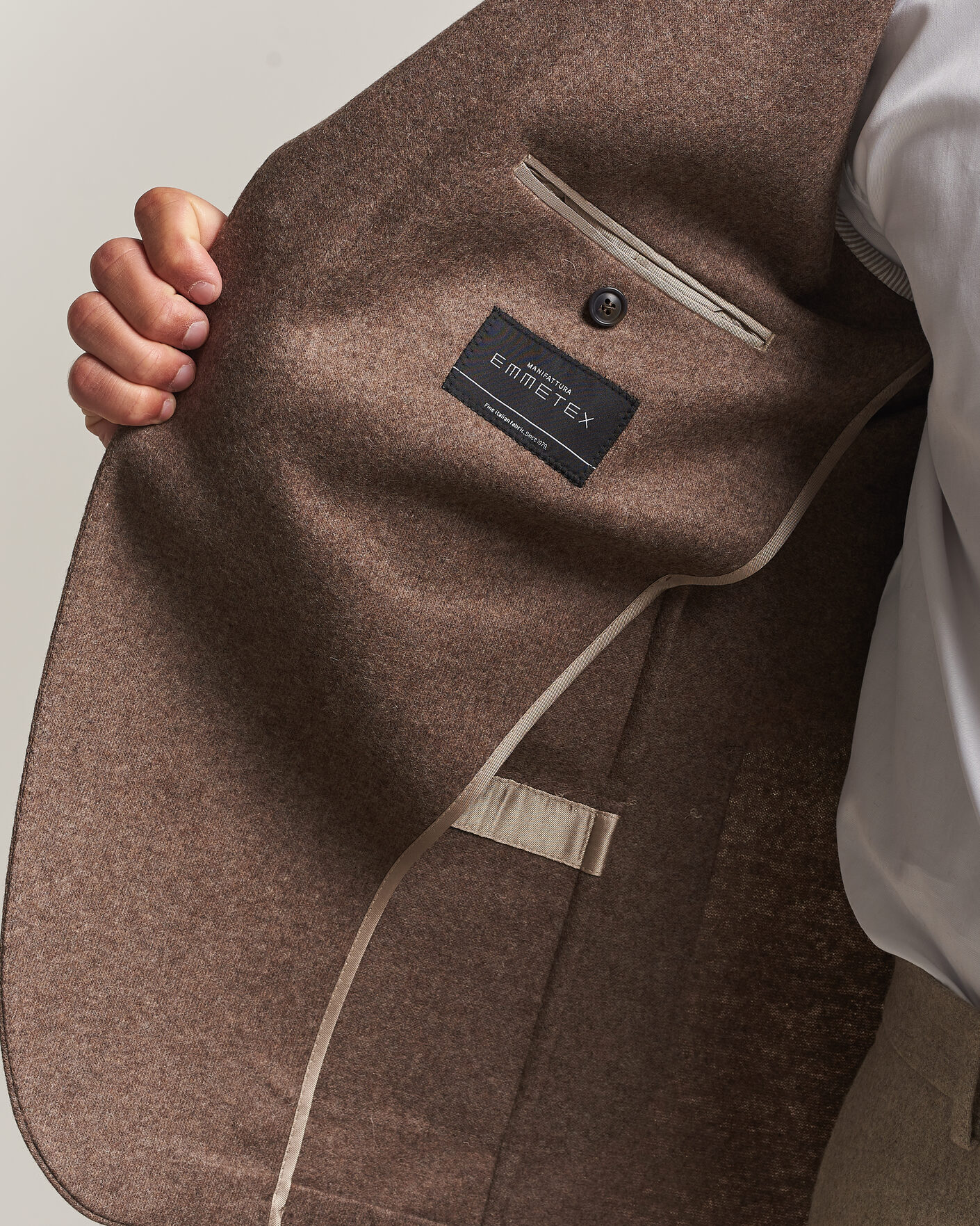 Mies | Pikkutakit | Morris | Wool Jersey Blazer Brown