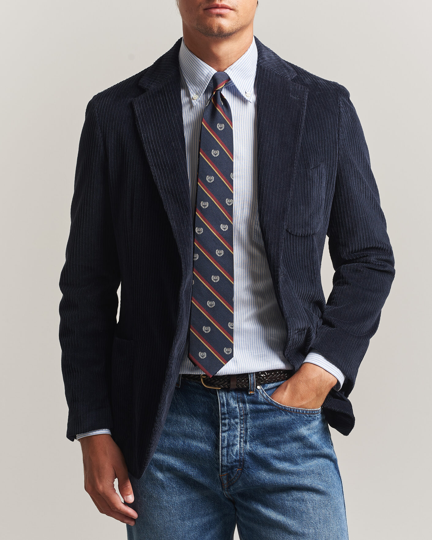 Mies | Pikkutakit | Morris | Washed Cord Blazer Navy