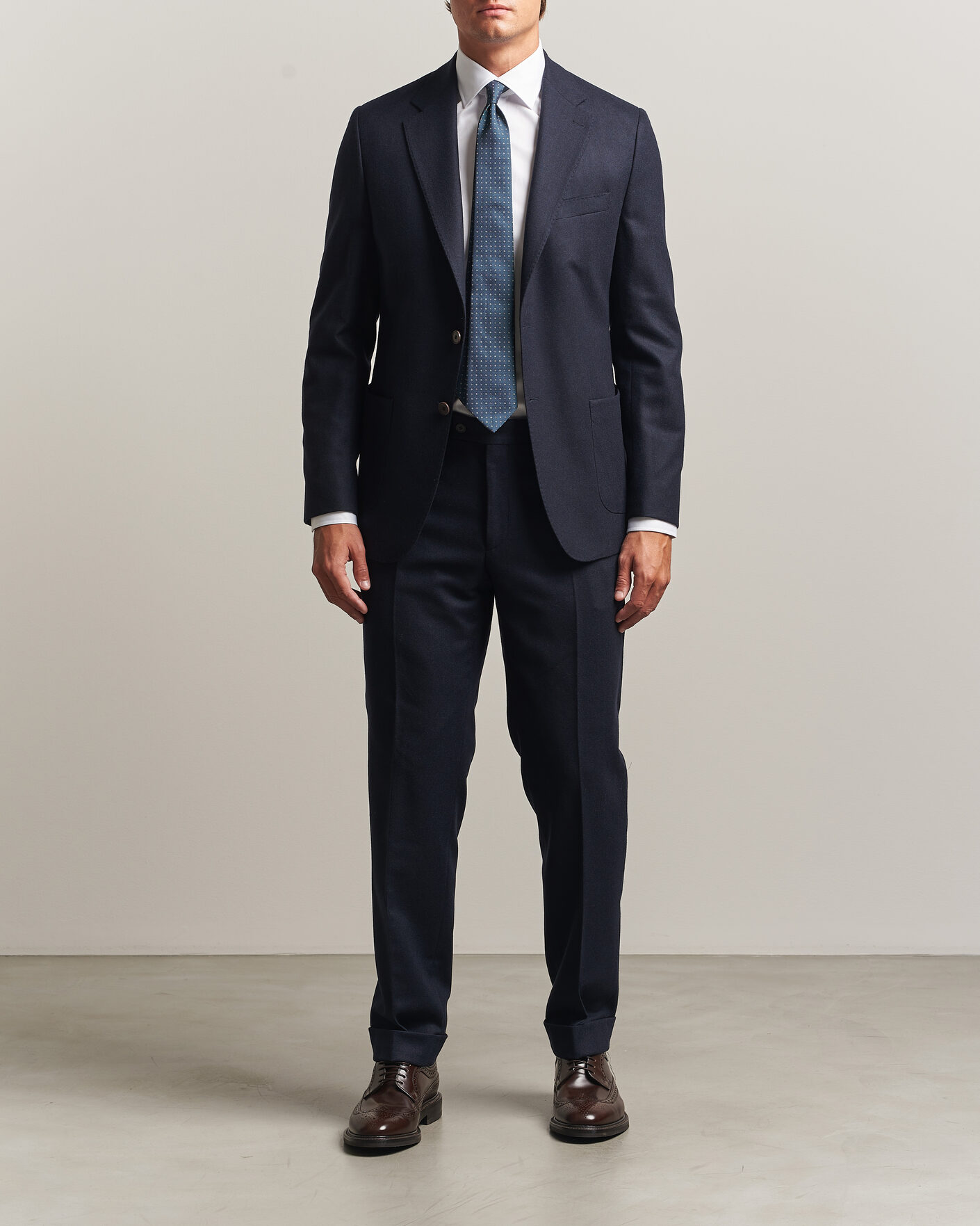 Mies | Pikkutakit | Morris | Flannel Suit Blazer Navy