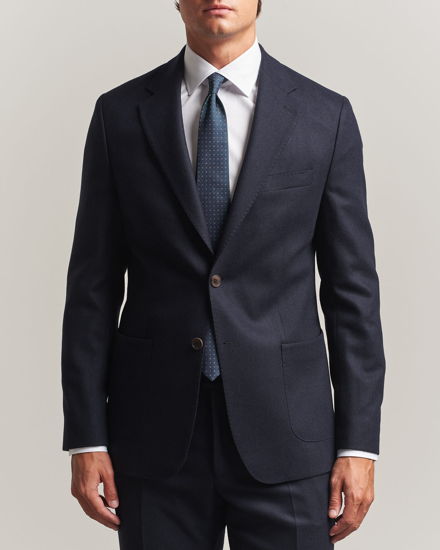 Mies | Pikkutakit | Morris | Flannel Suit Blazer Navy