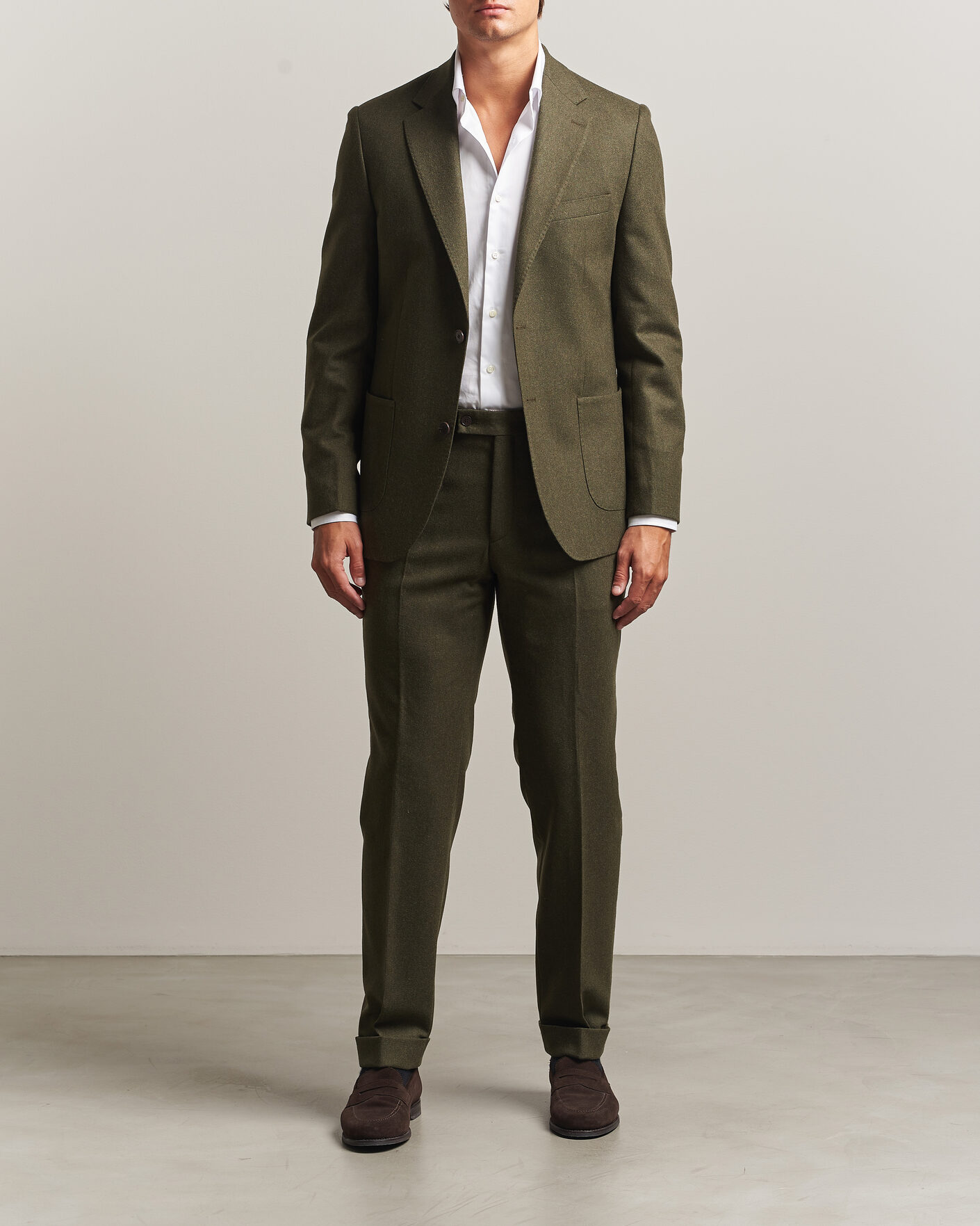 Mies | Pikkutakit | Morris | Flannel Suit Blazer Green