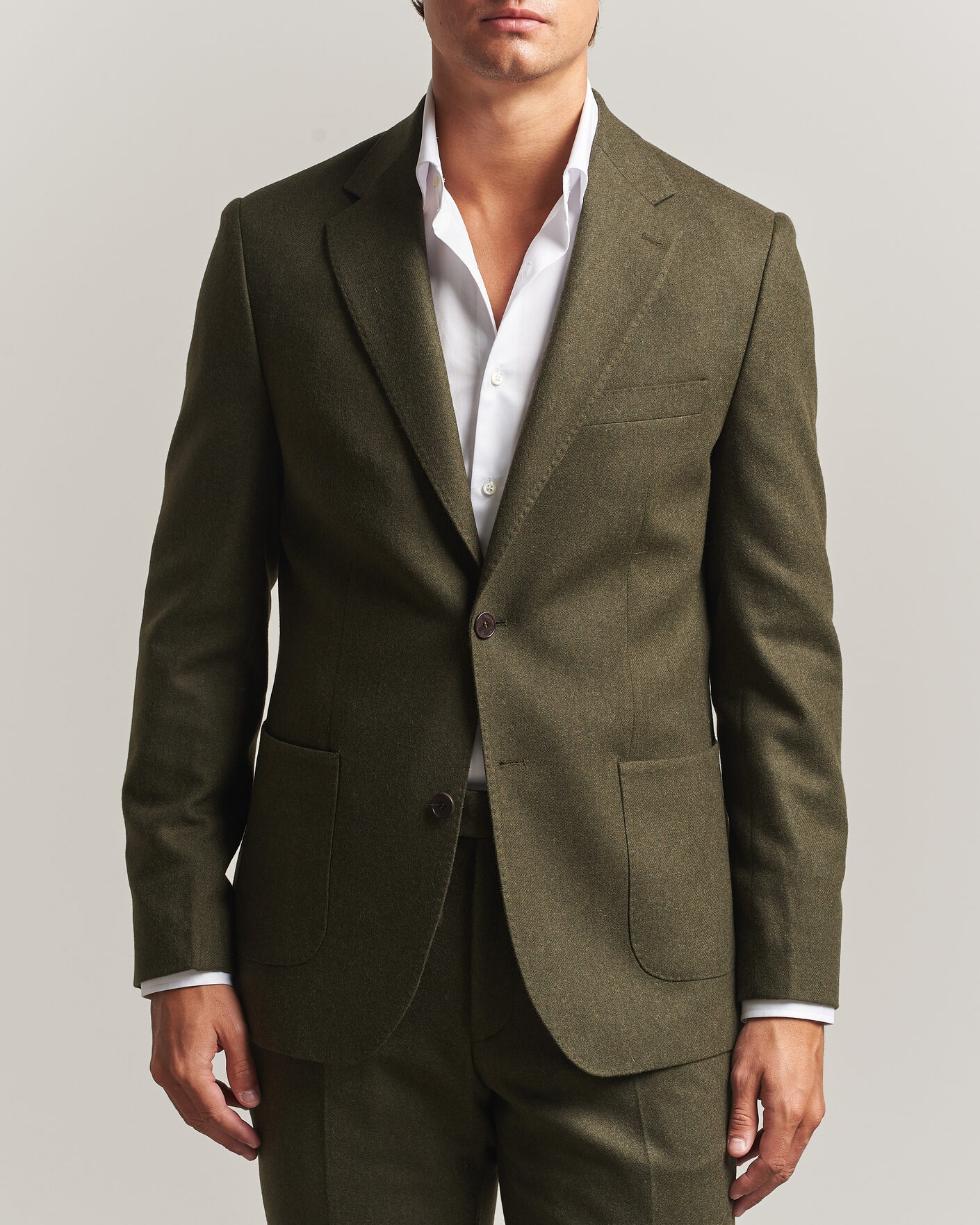 Mies | Pikkutakit | Morris | Flannel Suit Blazer Green