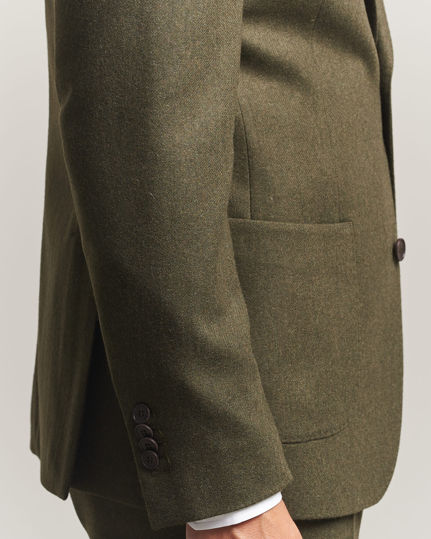 Mies | Pikkutakit | Morris | Flannel Suit Blazer Green
