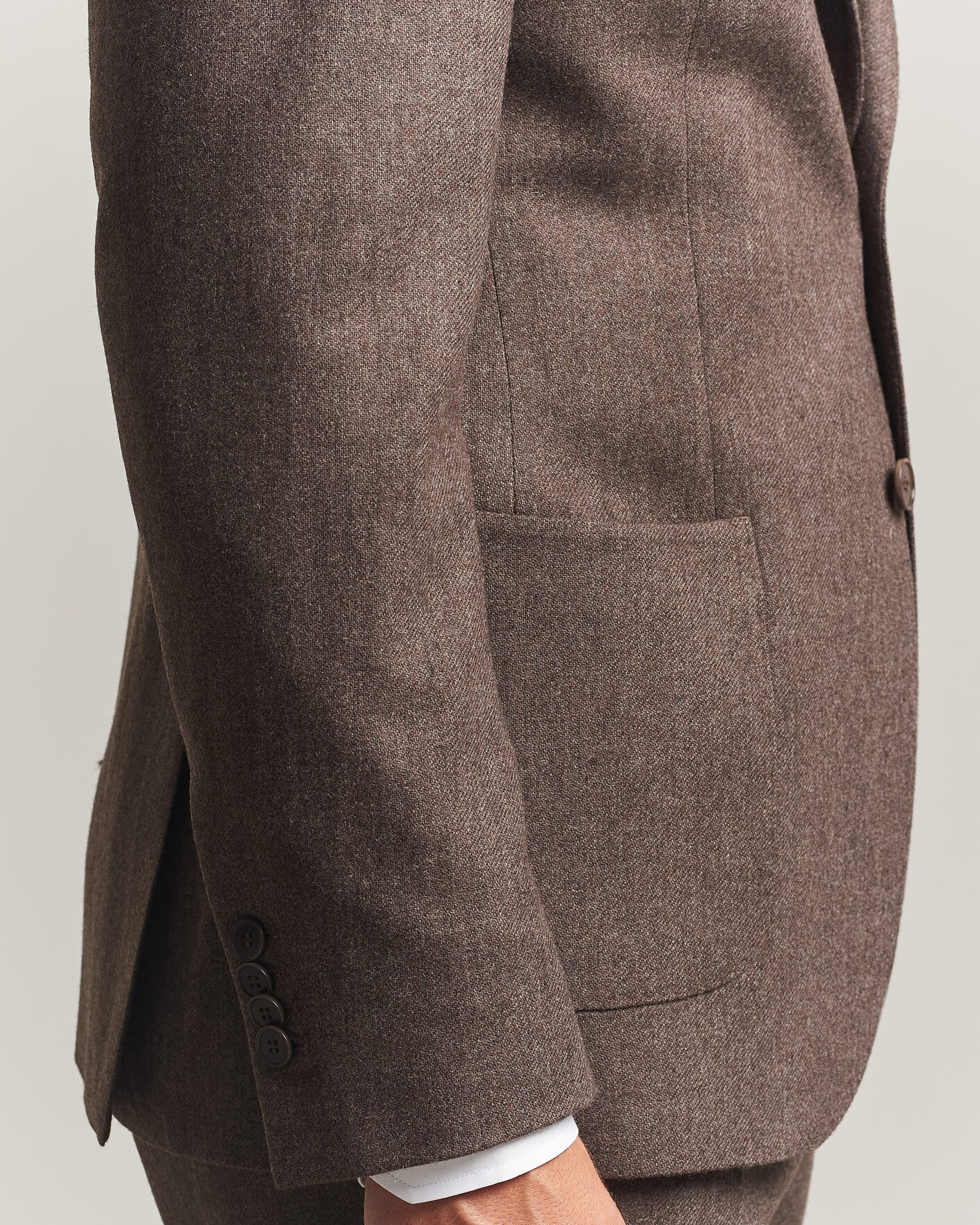 Mies | Pikkutakit | Morris | Flannel Suit Blazer Brown
