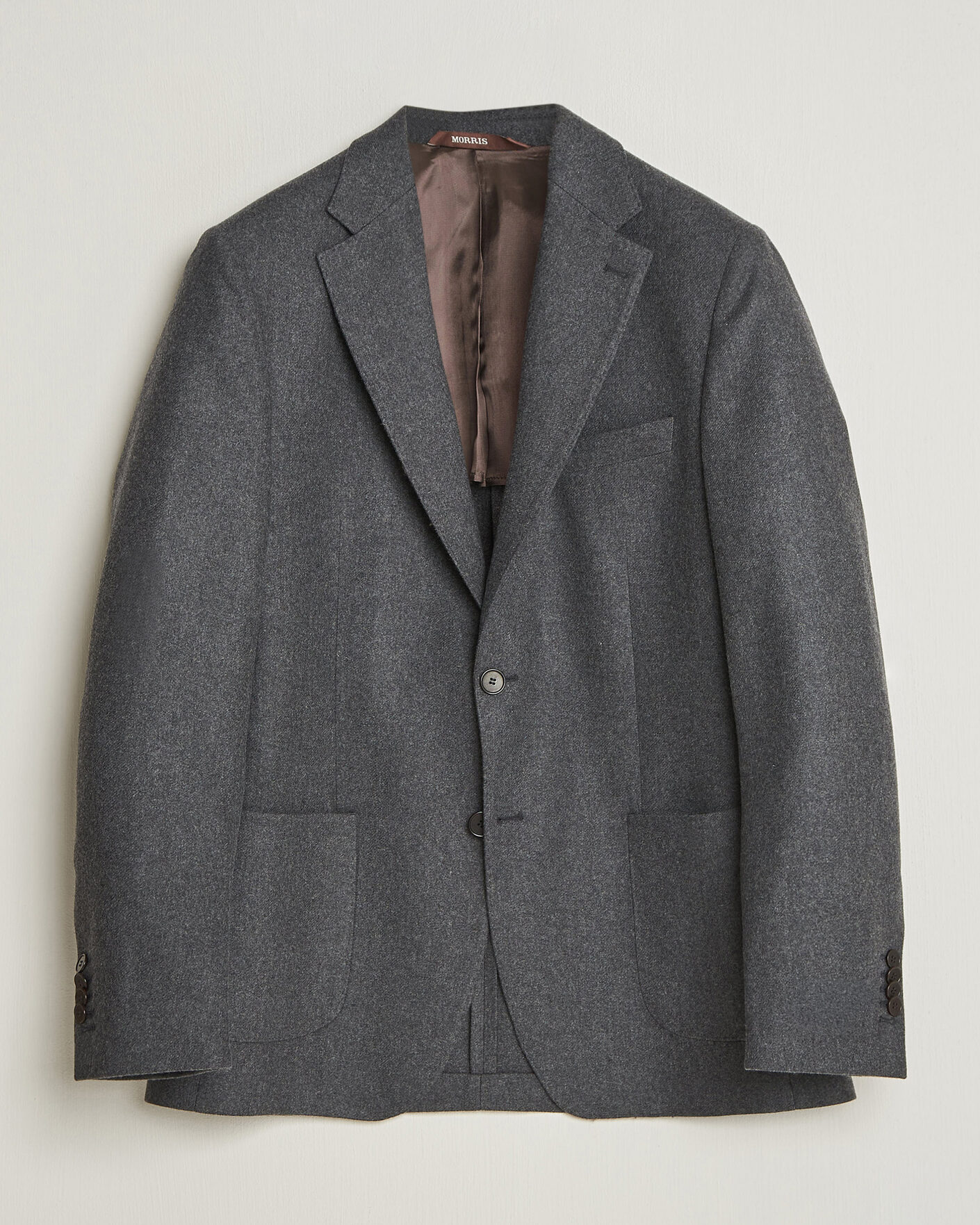 Mies | Pikkutakit | Morris | Flannel Suit Blazer Grey