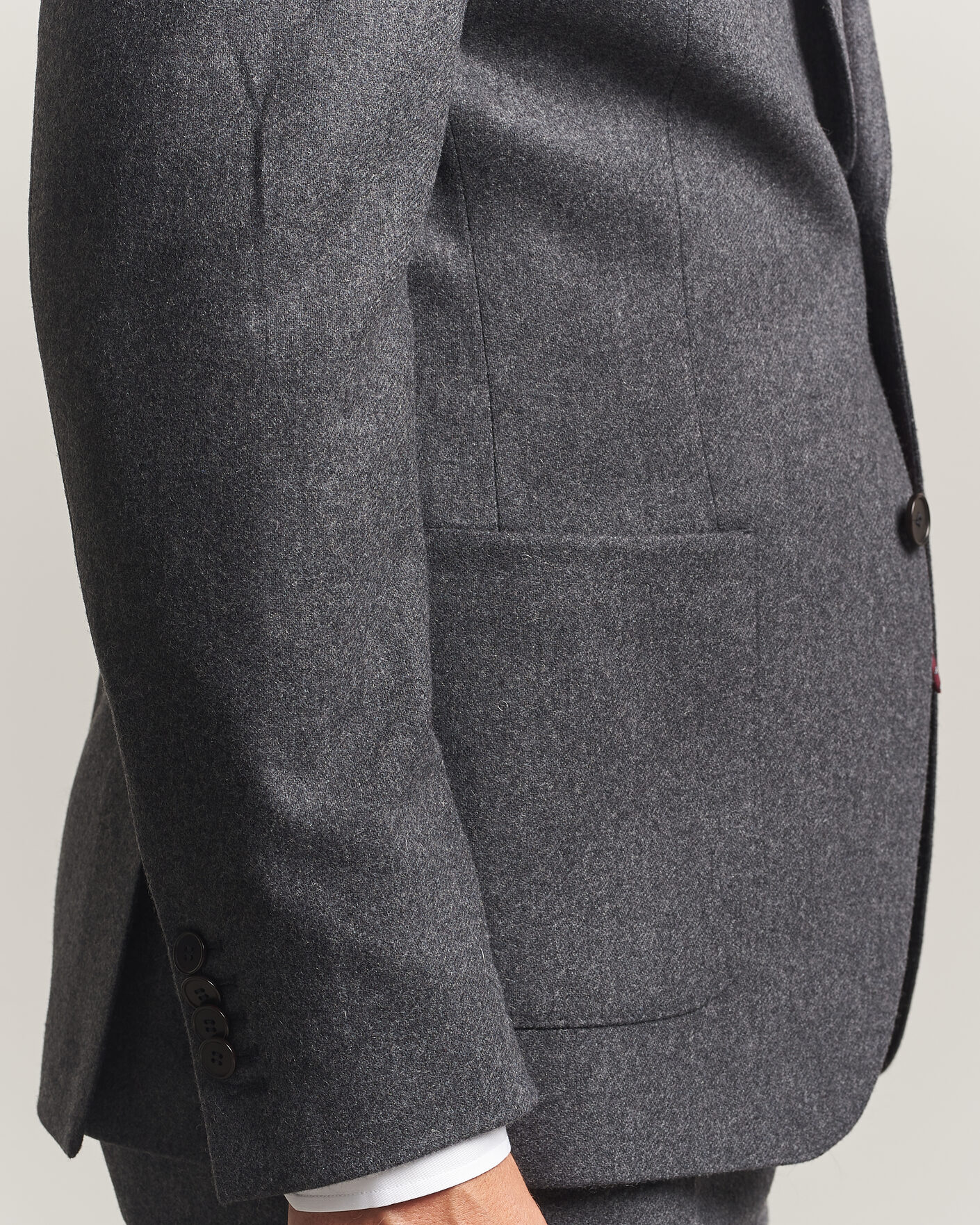 Mies | Pikkutakit | Morris | Flannel Suit Blazer Grey