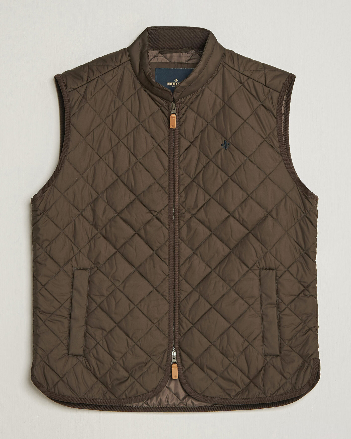 Mies | Ulkoliivit | Morris | Teddy Quilted Vest Brown