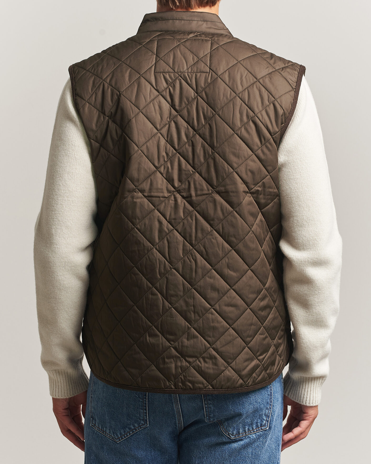 Mies | Ulkoliivit | Morris | Teddy Quilted Vest Brown