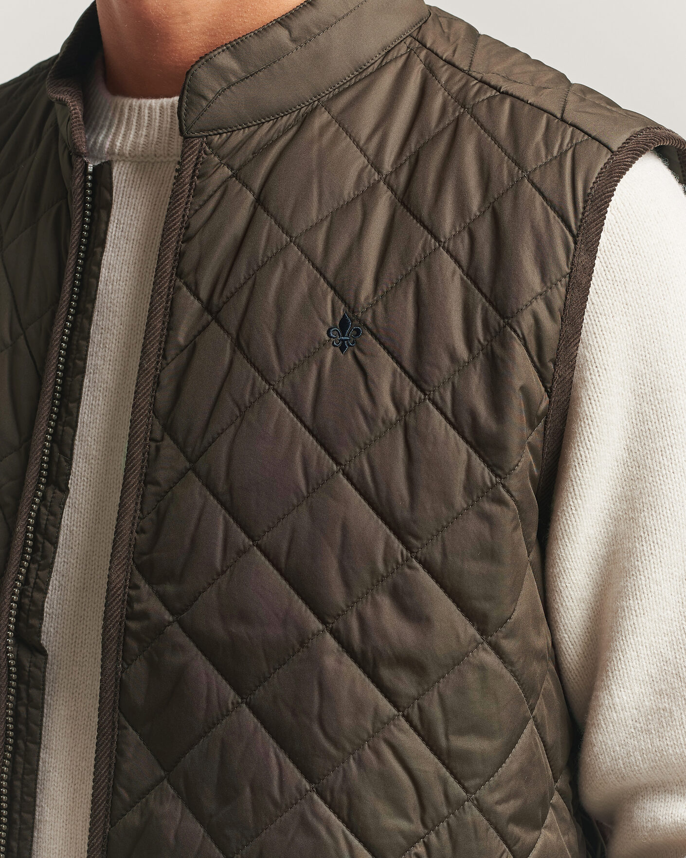 Mies | Ulkoliivit | Morris | Teddy Quilted Vest Brown