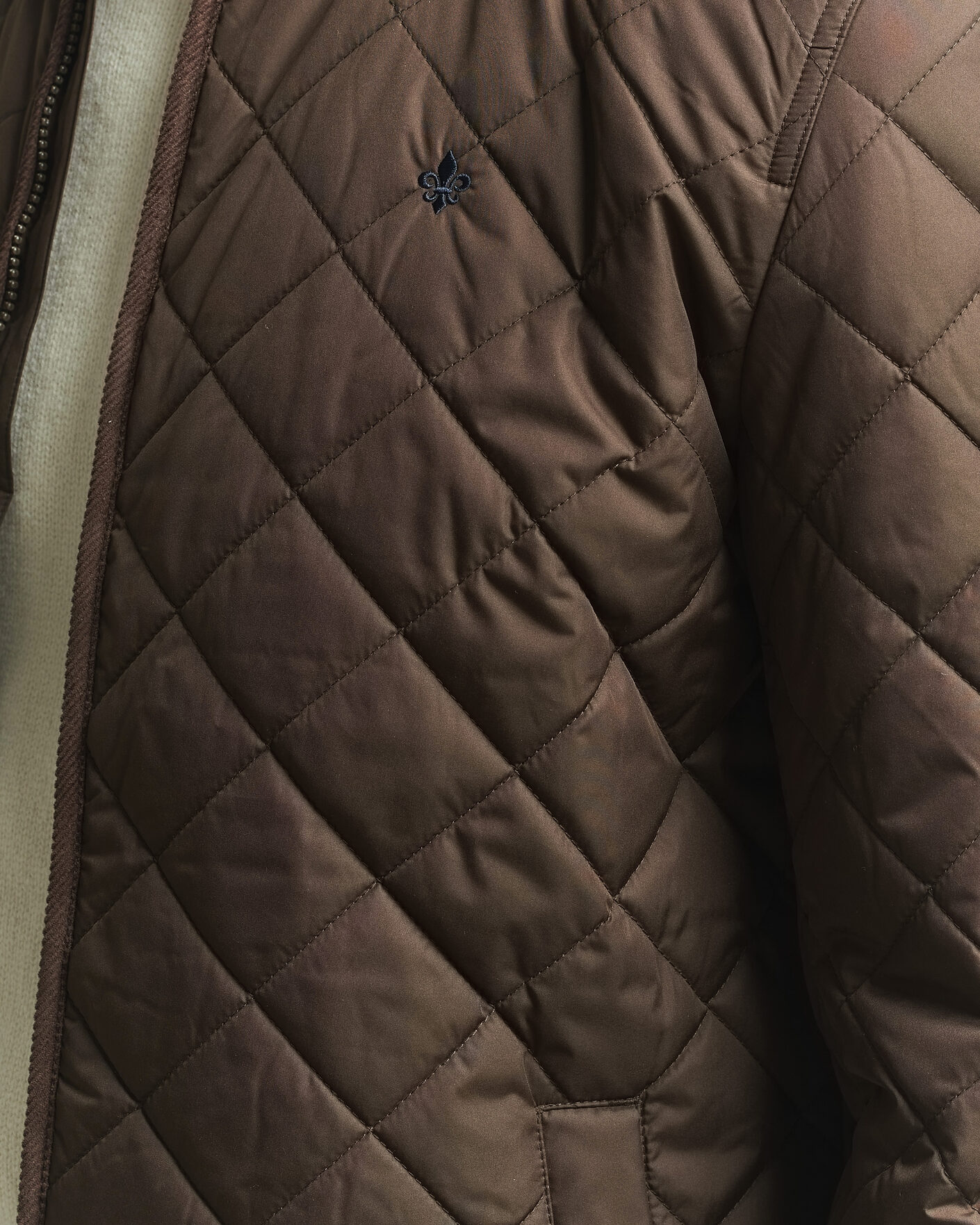 Mies | Takit | Morris | Teddy Quilted Jacket Brown