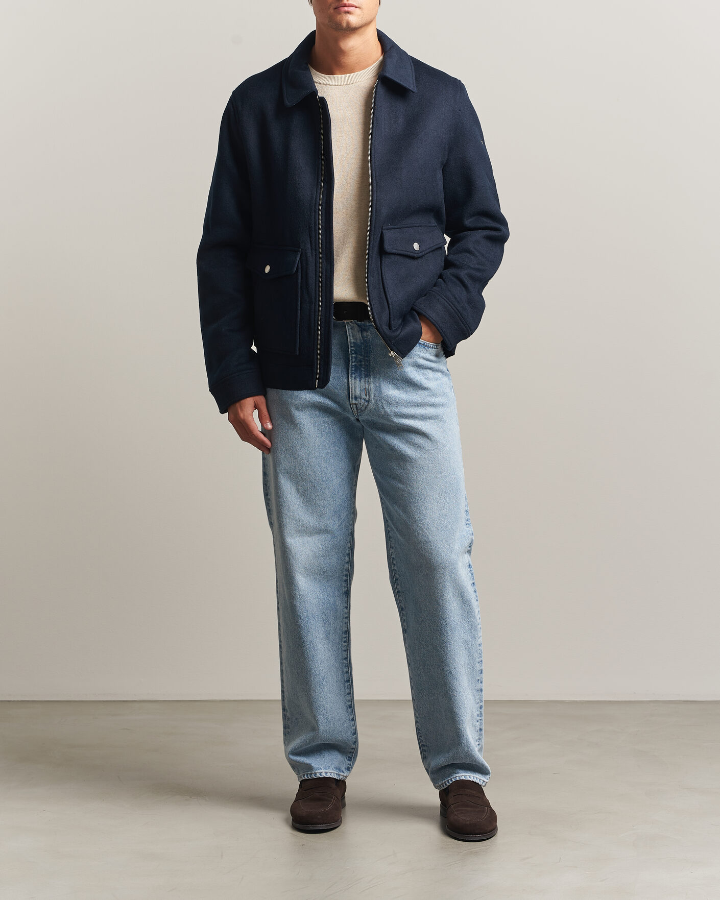 Mies | Takit | Morris | Wallace Wool Jacket Blue