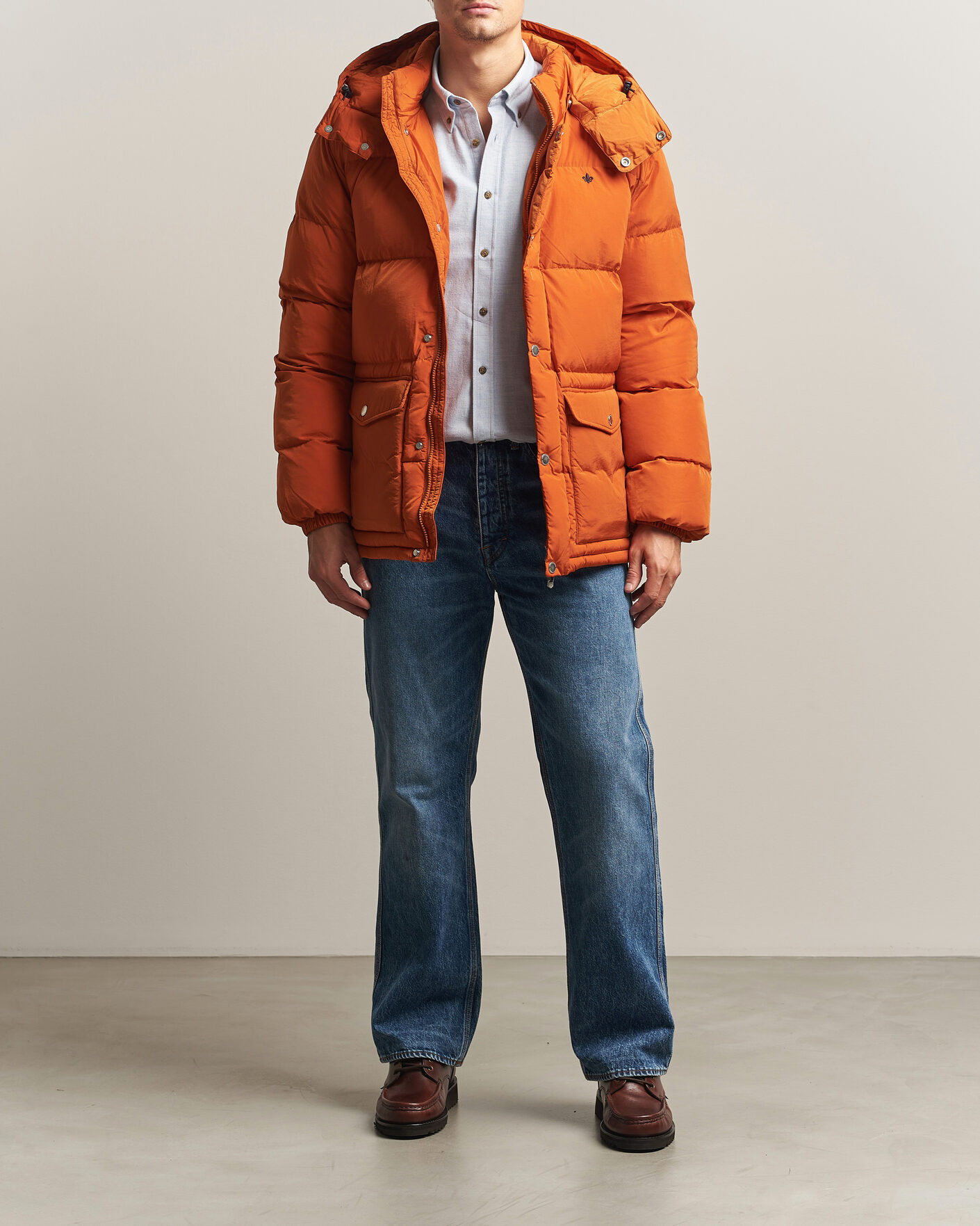 Mies | Takit | Morris | Lennox Puffer Jacket Orange