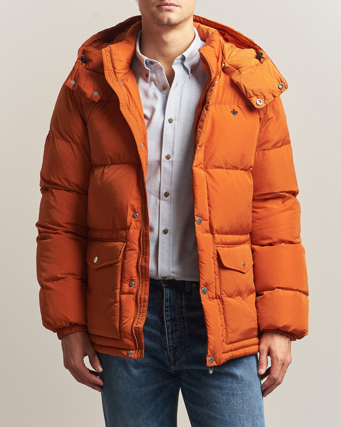 Mies | Takit | Morris | Lennox Puffer Jacket Orange