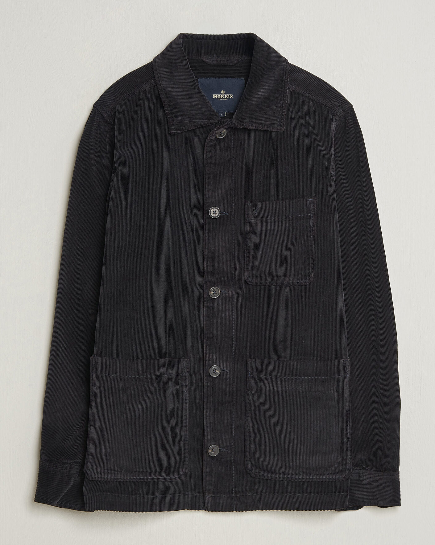 Mies | Kauluspaidat | Morris | Fenix Cord Shirt Jacket Blue