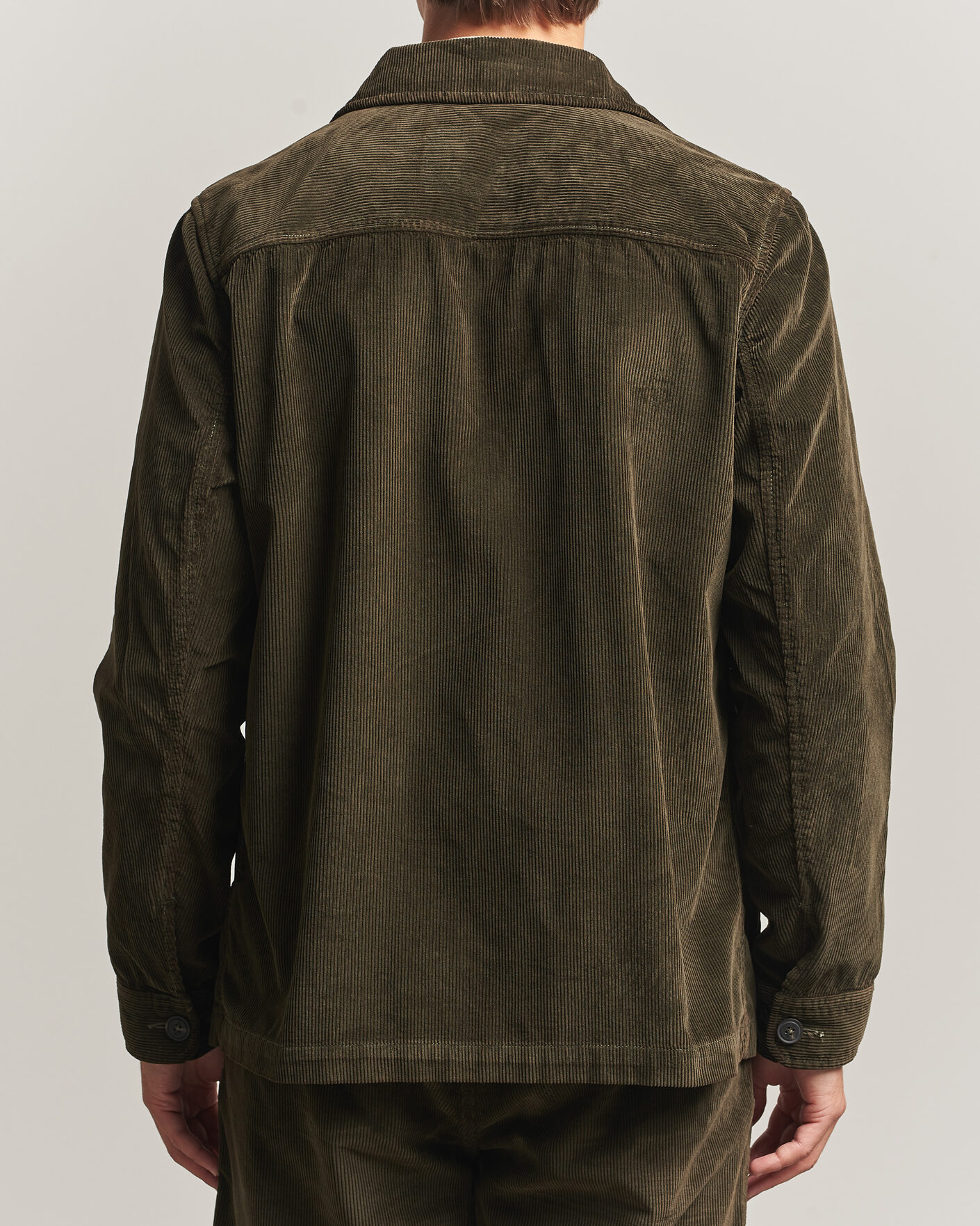 Mies | Kauluspaidat | Morris | Fenix Cord Shirt Jacket Olive