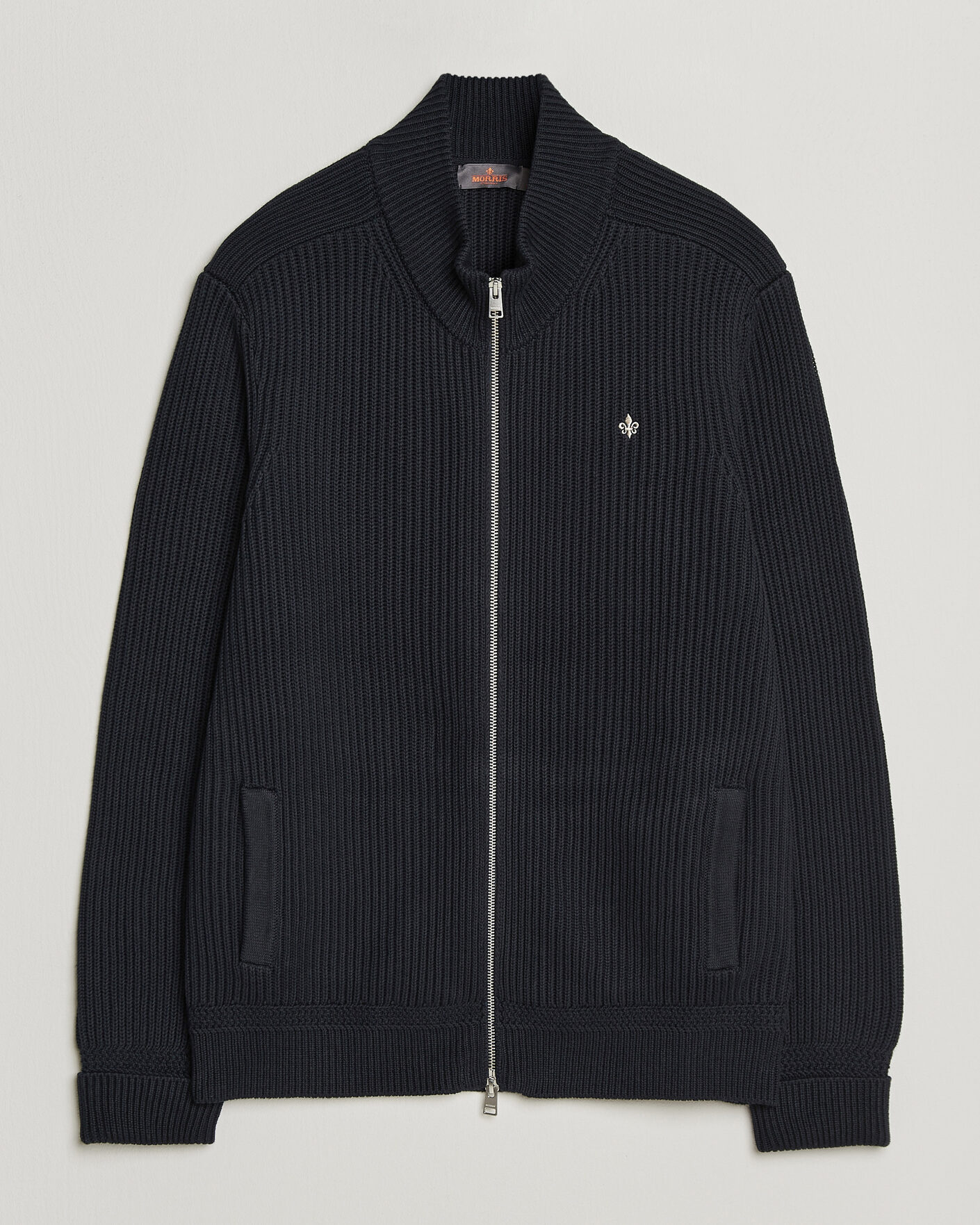 Mies | Puserot | Morris | Duncan Zip Cardigan Old Blue