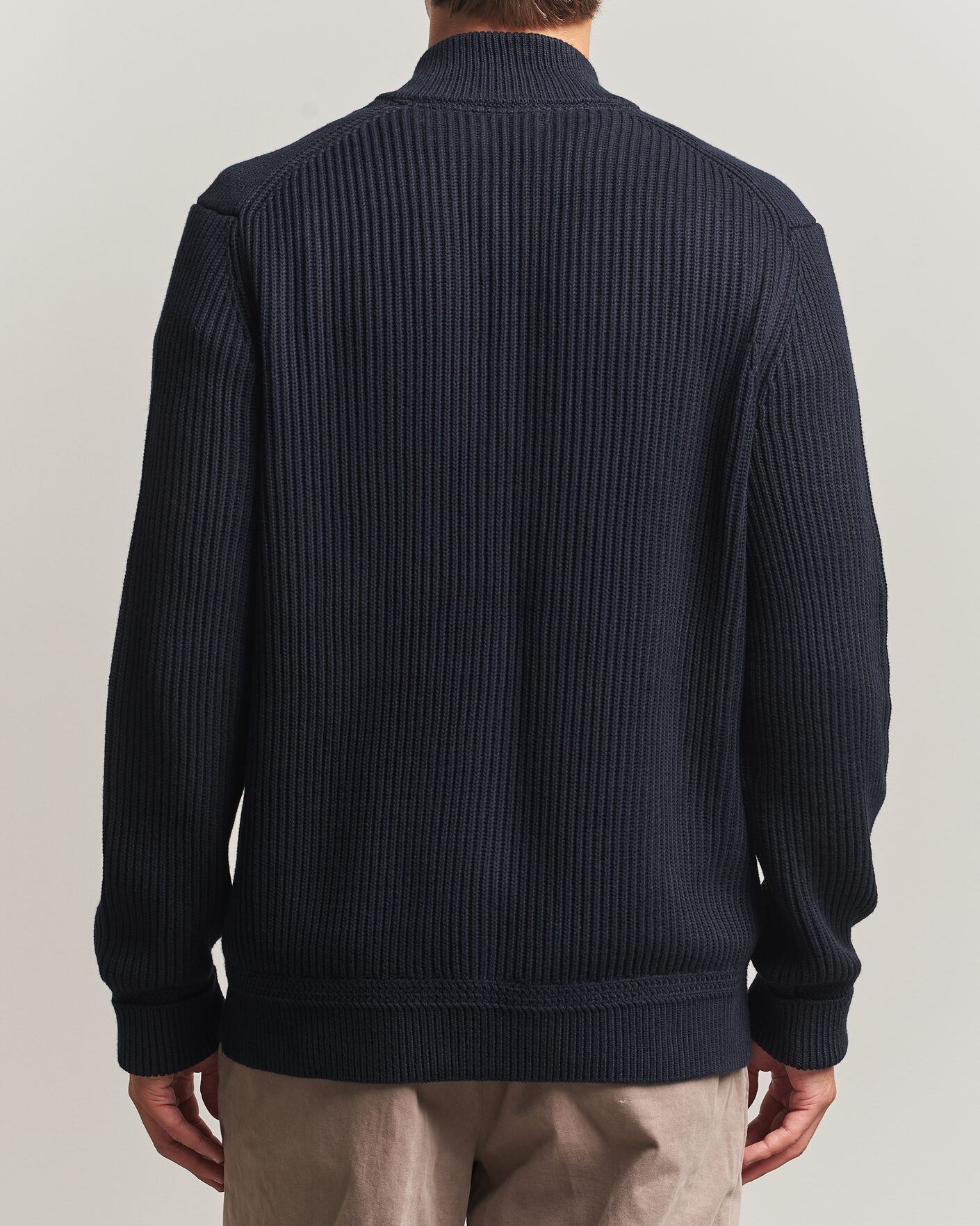 Mies | Puserot | Morris | Duncan Zip Cardigan Old Blue