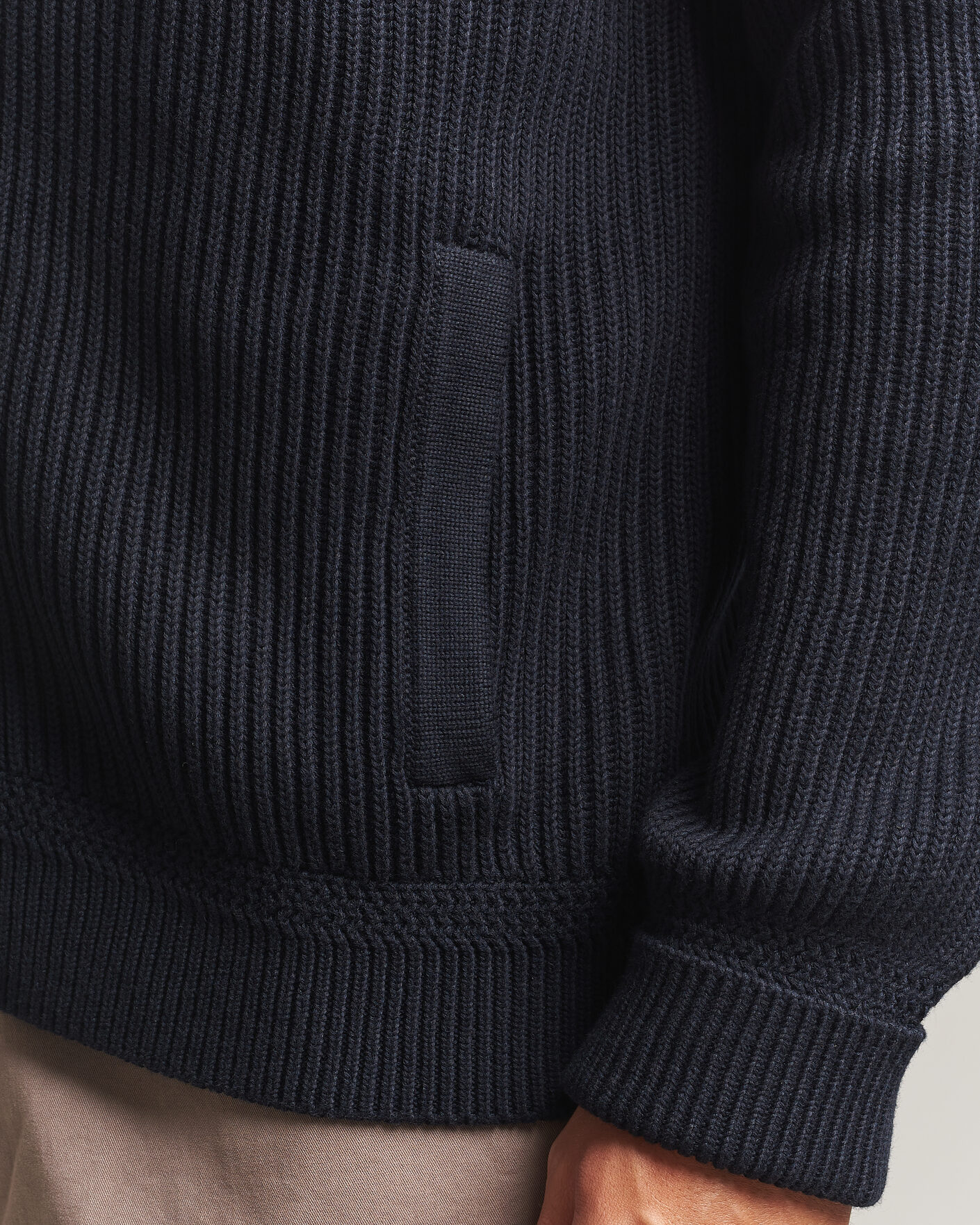 Mies | Puserot | Morris | Duncan Zip Cardigan Old Blue