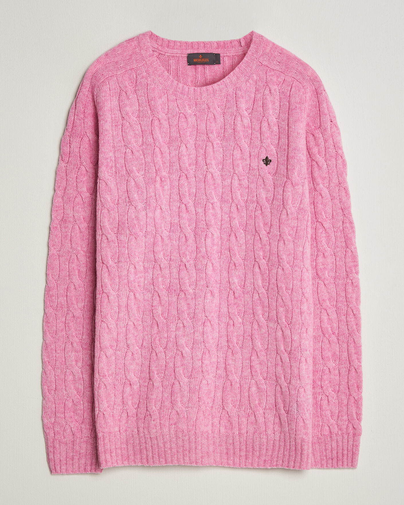 Mies | Puserot | Morris | Archard Cable Sweater Pink