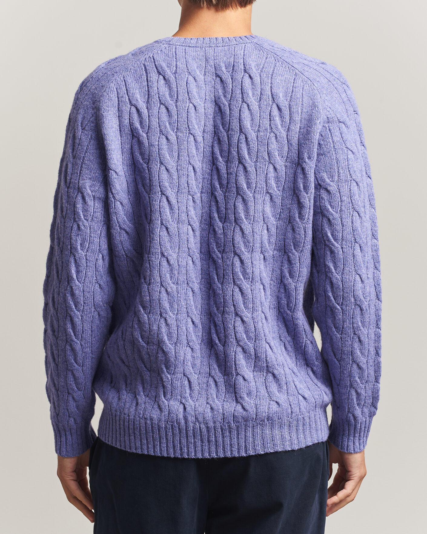 Mies | Puserot | Morris | Archard Cable Sweater Purple