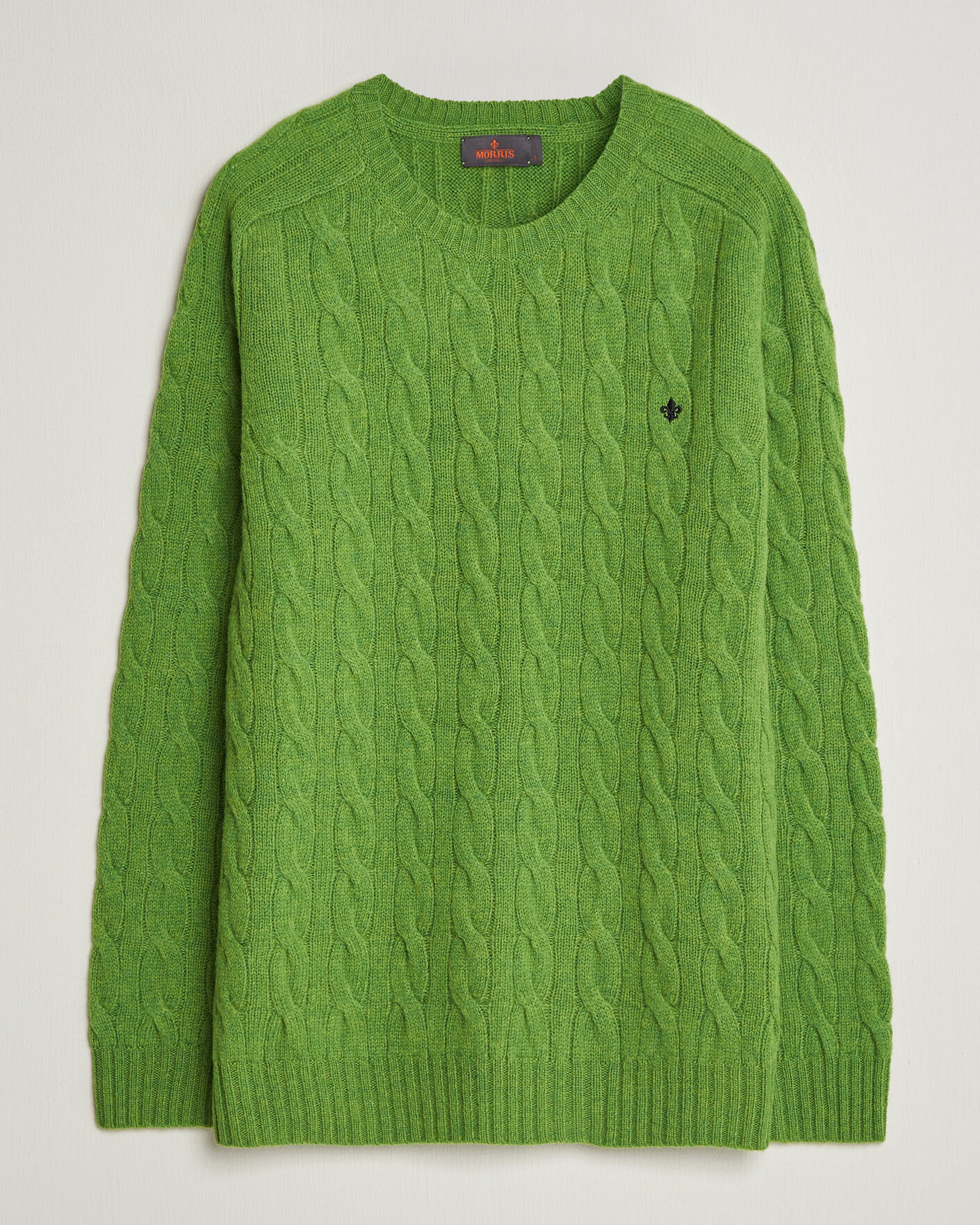 Mies | Puserot | Morris | Archard Cable Sweater Green