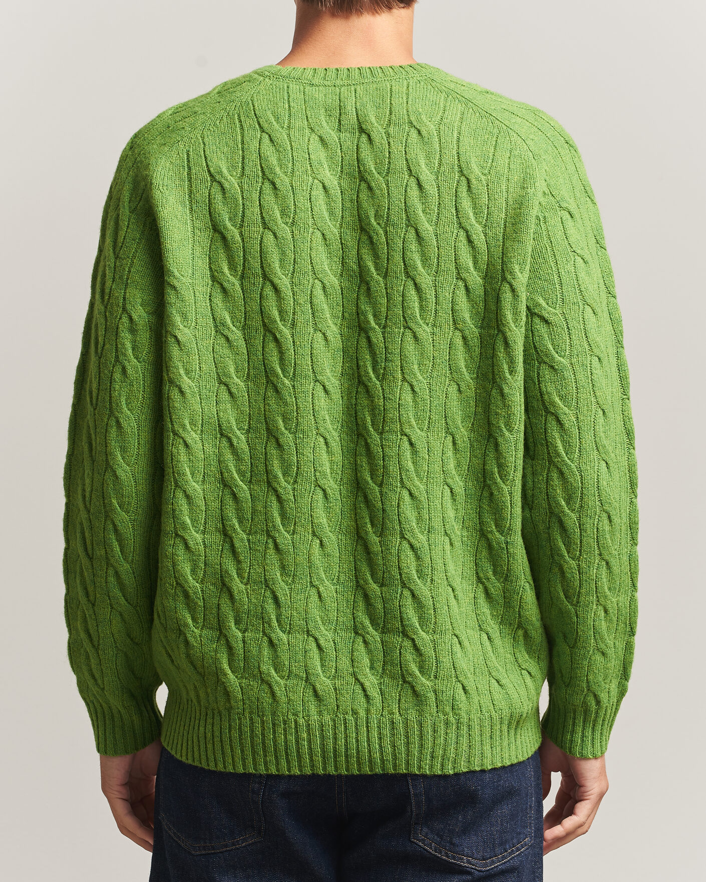 Mies | Puserot | Morris | Archard Cable Sweater Green