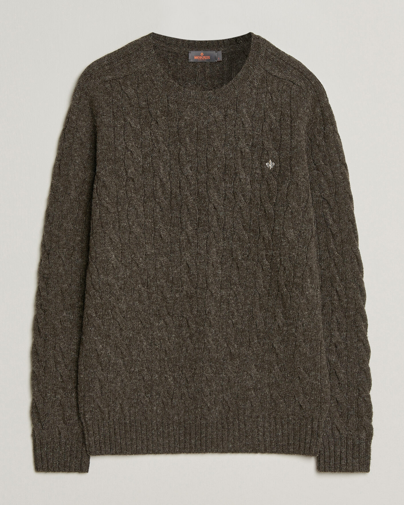 Mies | Puserot | Morris | Archard Cable Sweater Brown