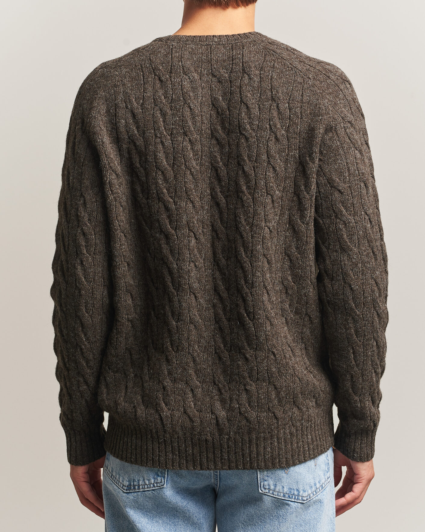 Mies | Puserot | Morris | Archard Cable Sweater Brown