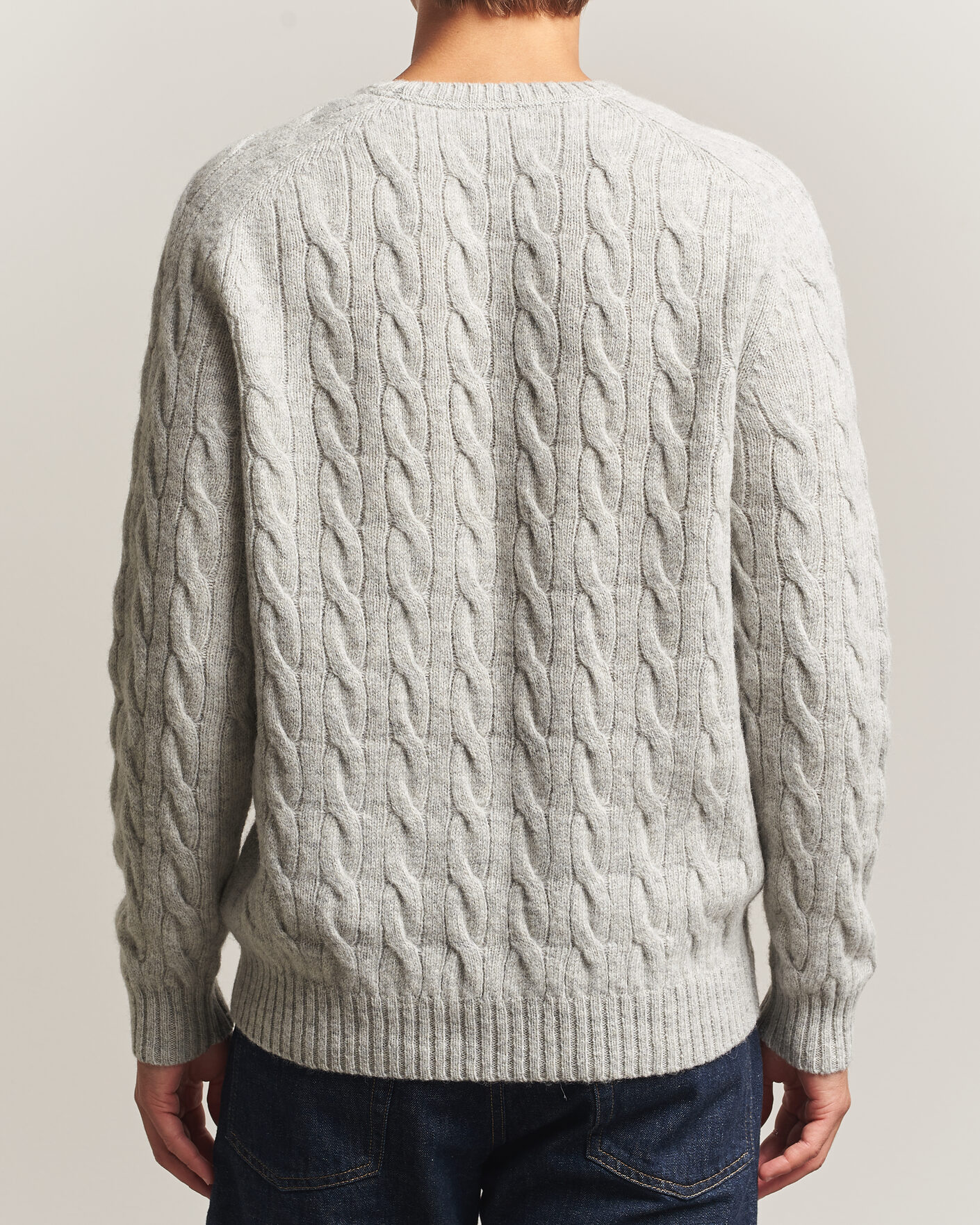Mies | Puserot | Morris | Archard Cable Sweater Grey