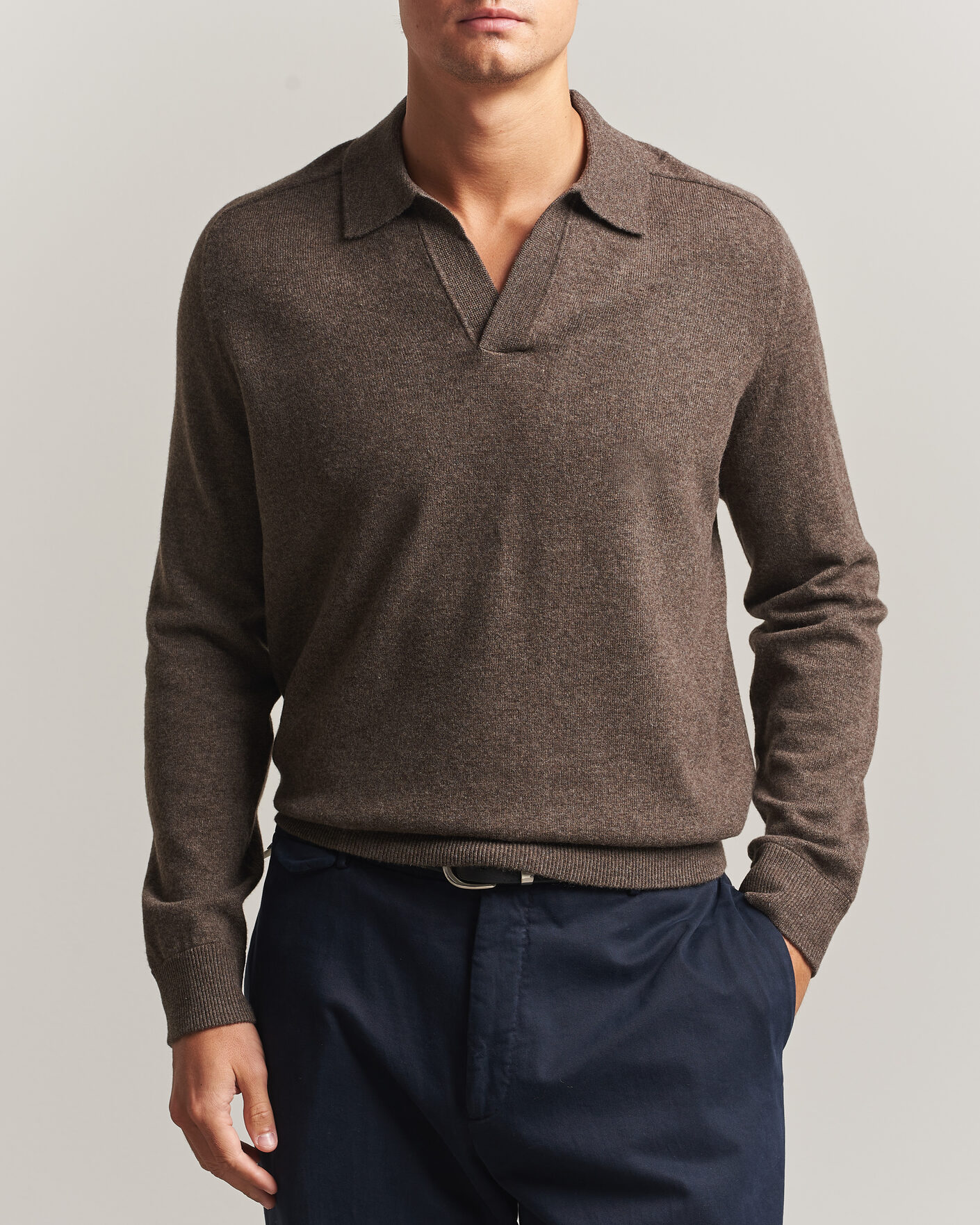Mies | Puserot | Morris | Wilfred Cashmere Resort Polo Brown